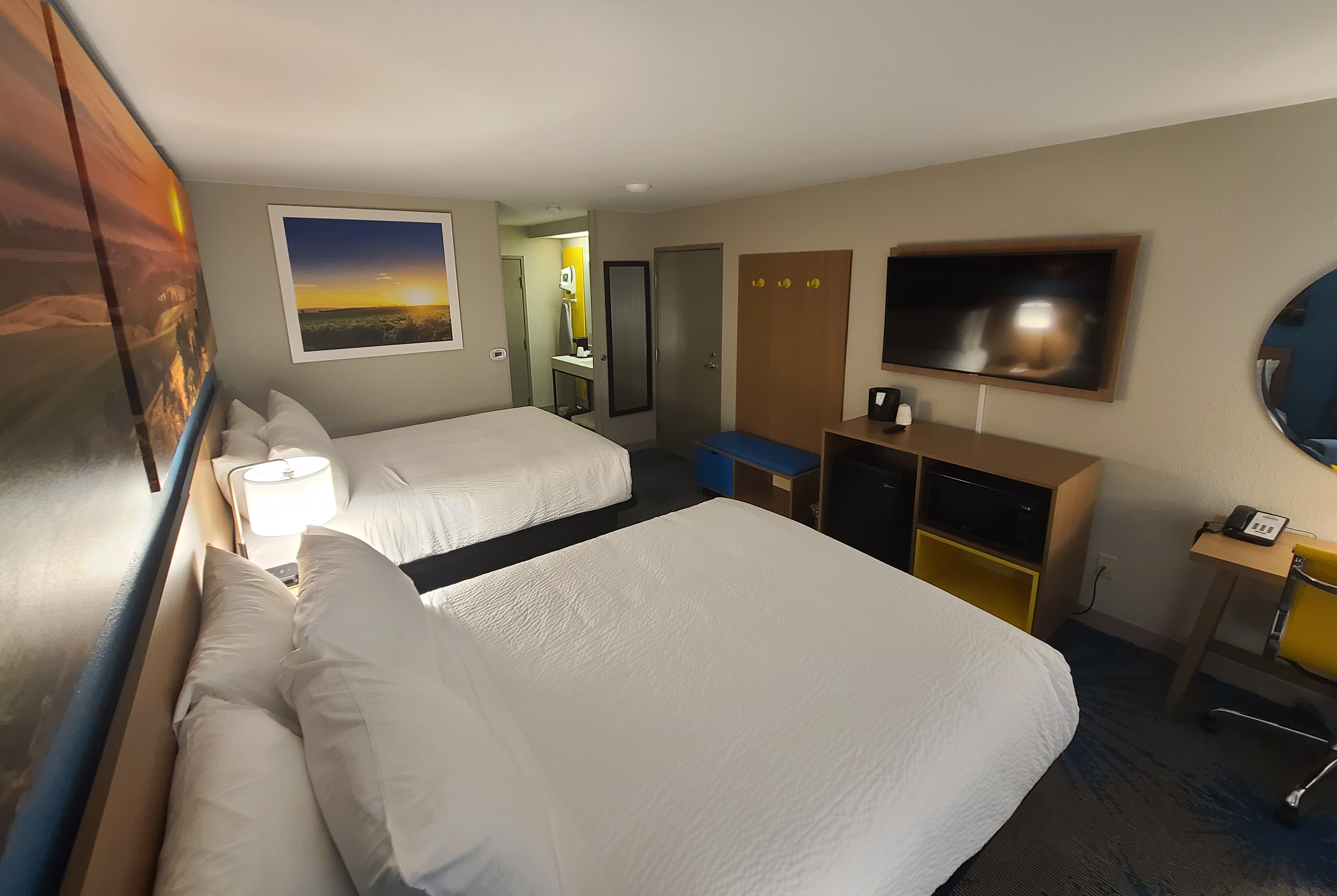 Guest room at the Days Inn by Wyndham Johnson Creek in Johnson Creek, Wisconsin