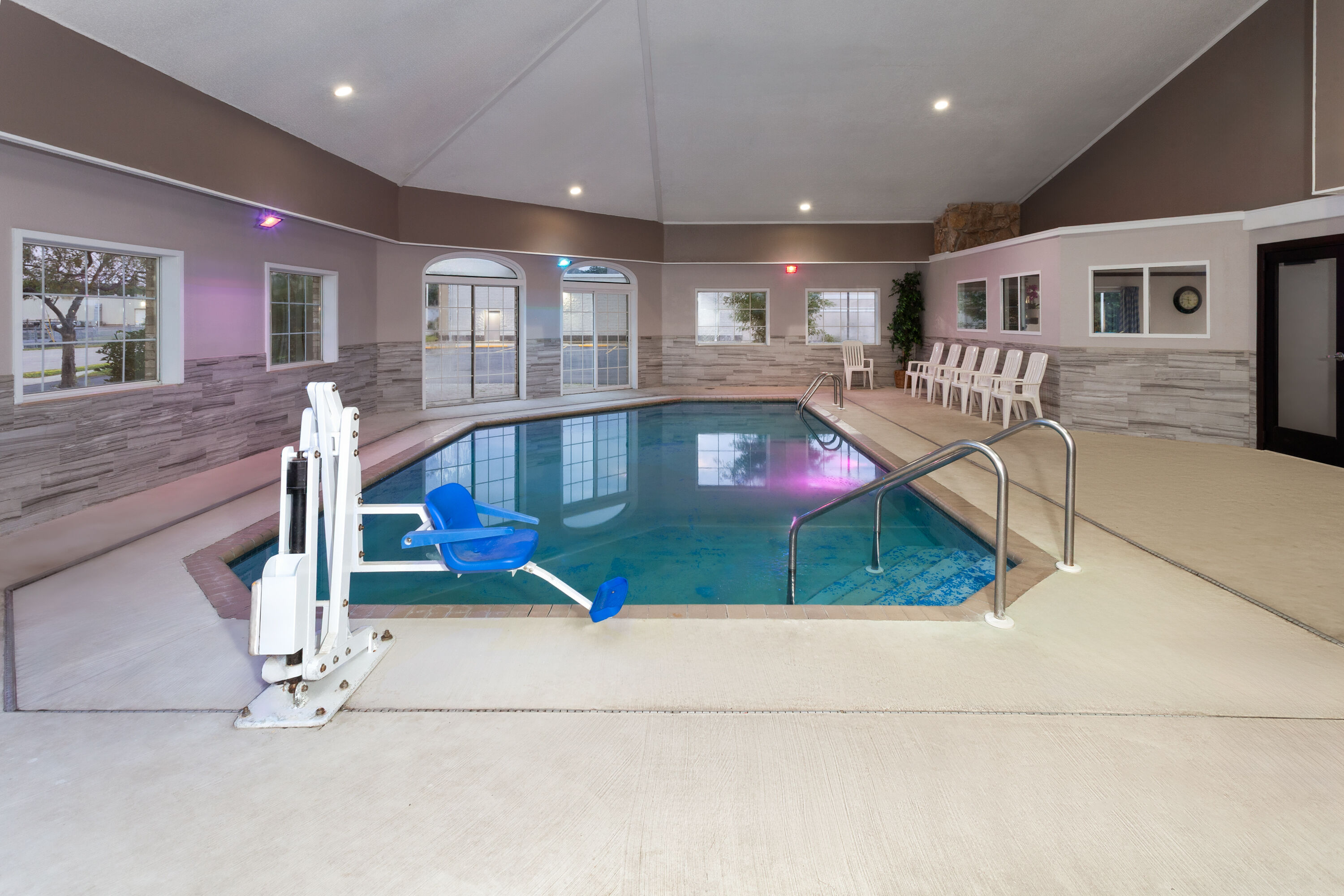 Indoor pool at the Days Inn & Suites by Wyndham Kaukauna WI in Kaukauna, Wisconsin