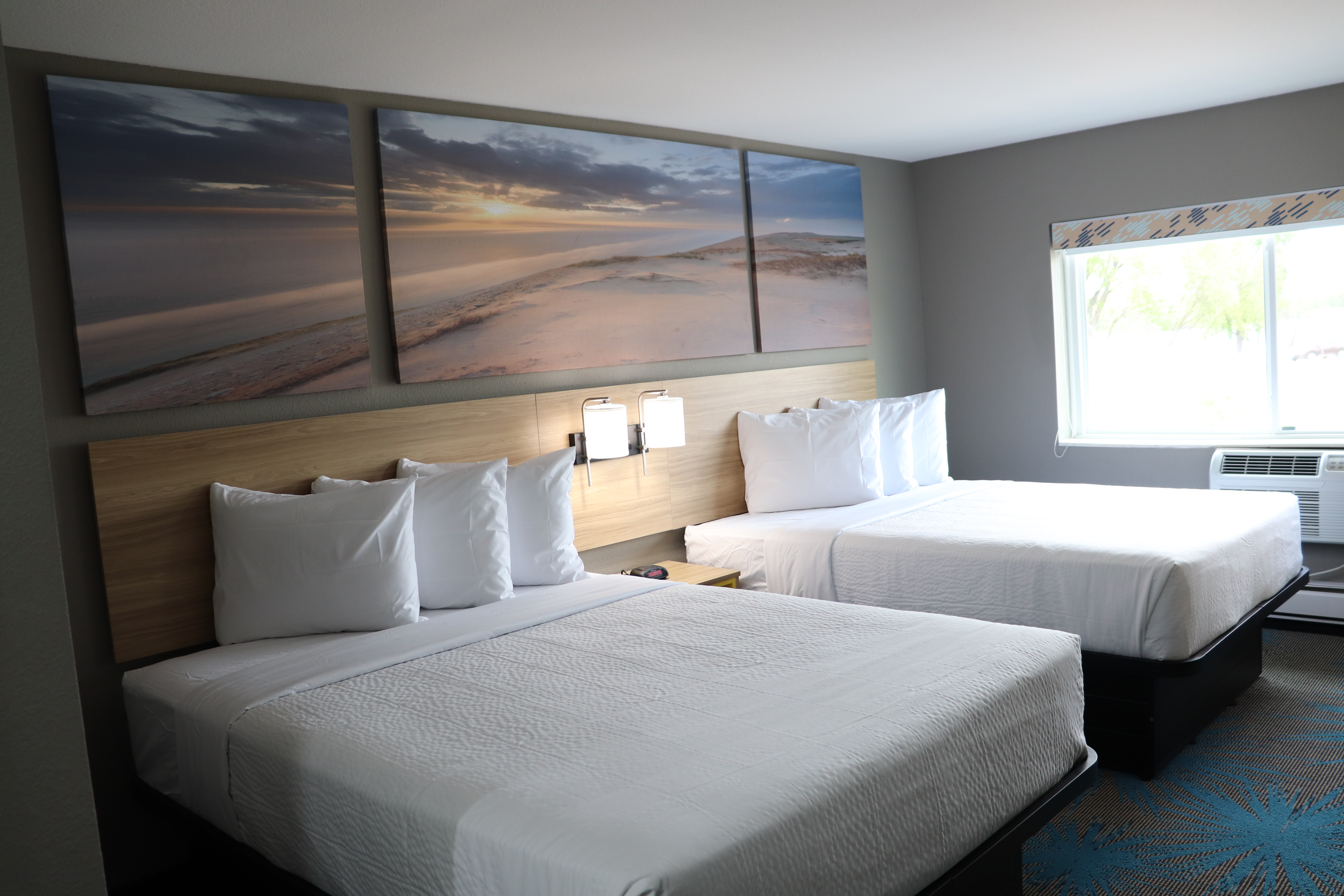 Guest room at the Days Inn by Wyndham La Crosse in La Crosse, Wisconsin