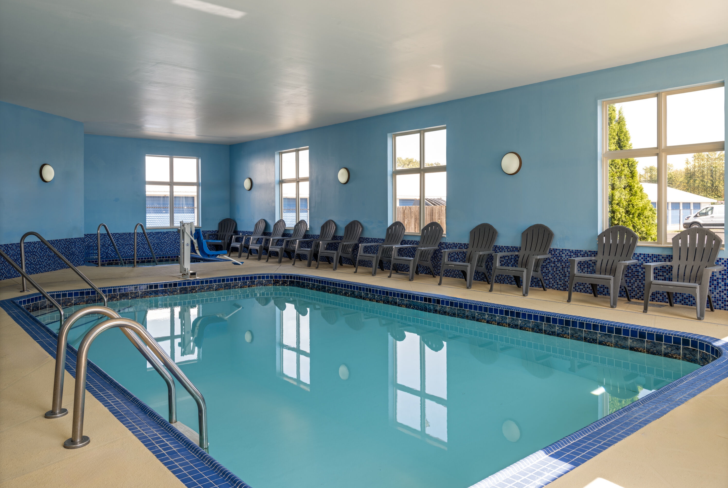 Indoor pool at the Days Inn by Wyndham Neenah in Neenah, Wisconsin