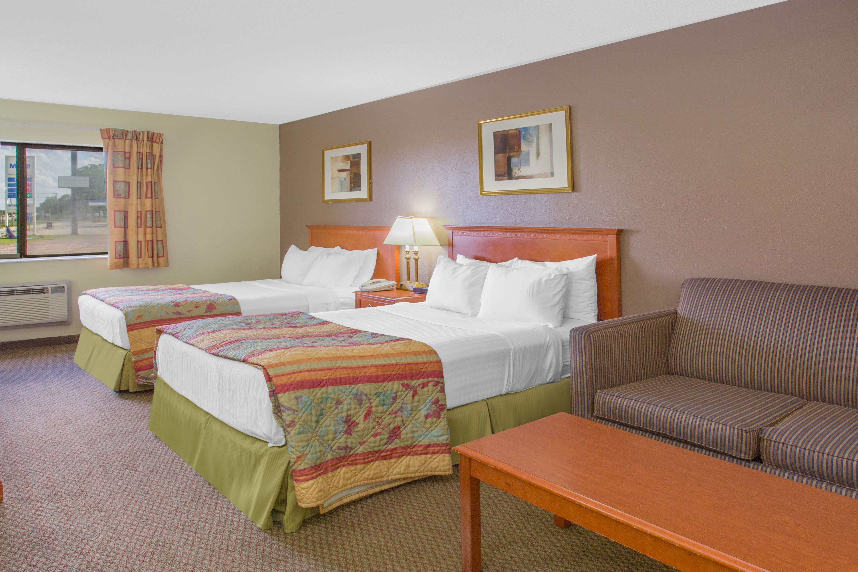 Guest room at the Days Inn by Wyndham Portage/Cascade Mountain Area in Portage, Wisconsin