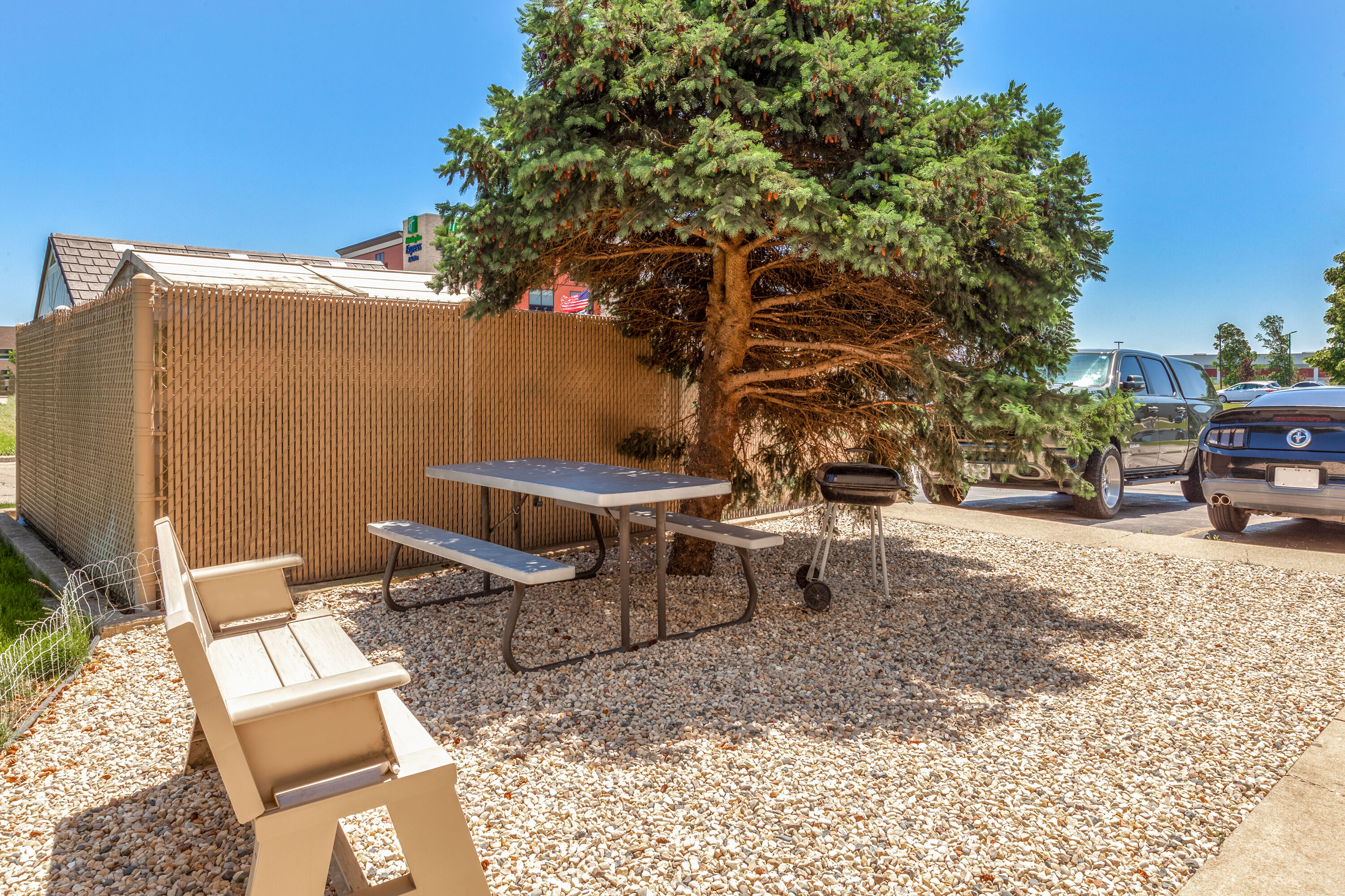 BBQ grill at Days Inn by Wyndham Sturtevant / Racine / Mount Pleasant in Sturtevant, Wisconsin