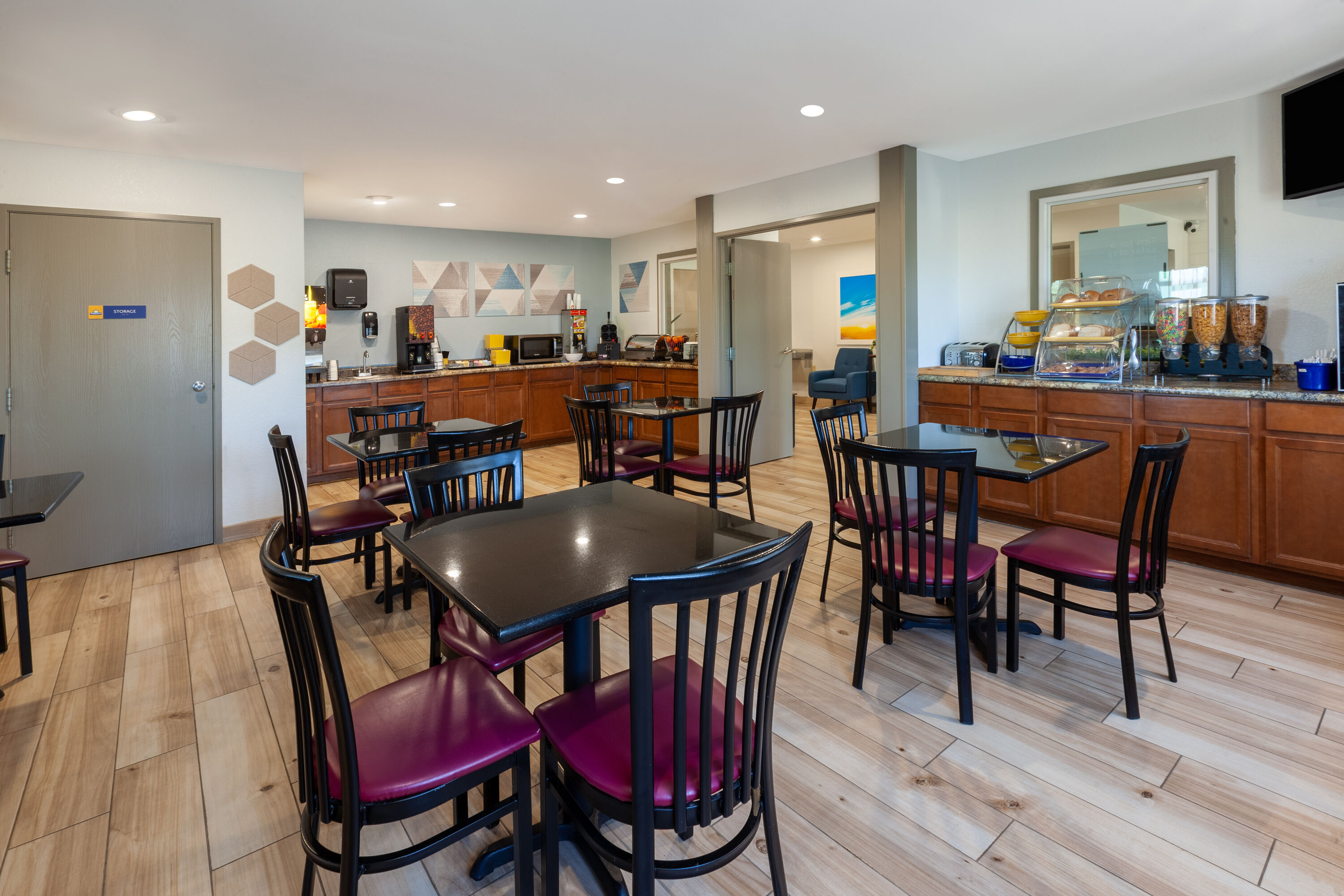 Free breakfast at Days Inn by Wyndham Sturtevant / Racine / Mount Pleasant in Sturtevant, Wisconsin