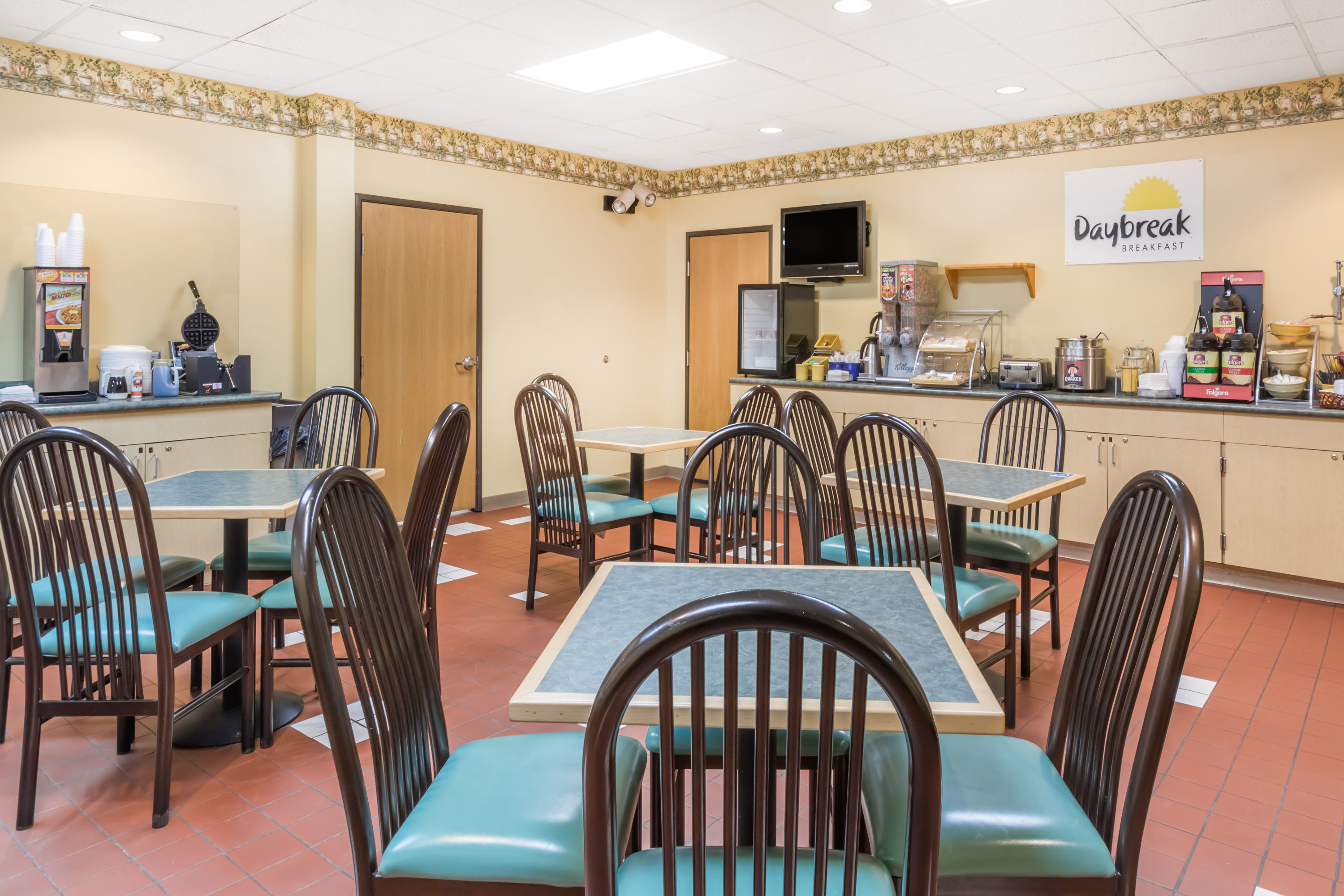 Free breakfast at Days Inn & Suites by Wyndham Bridgeport - Clarksburg in Bridgeport, West Virginia