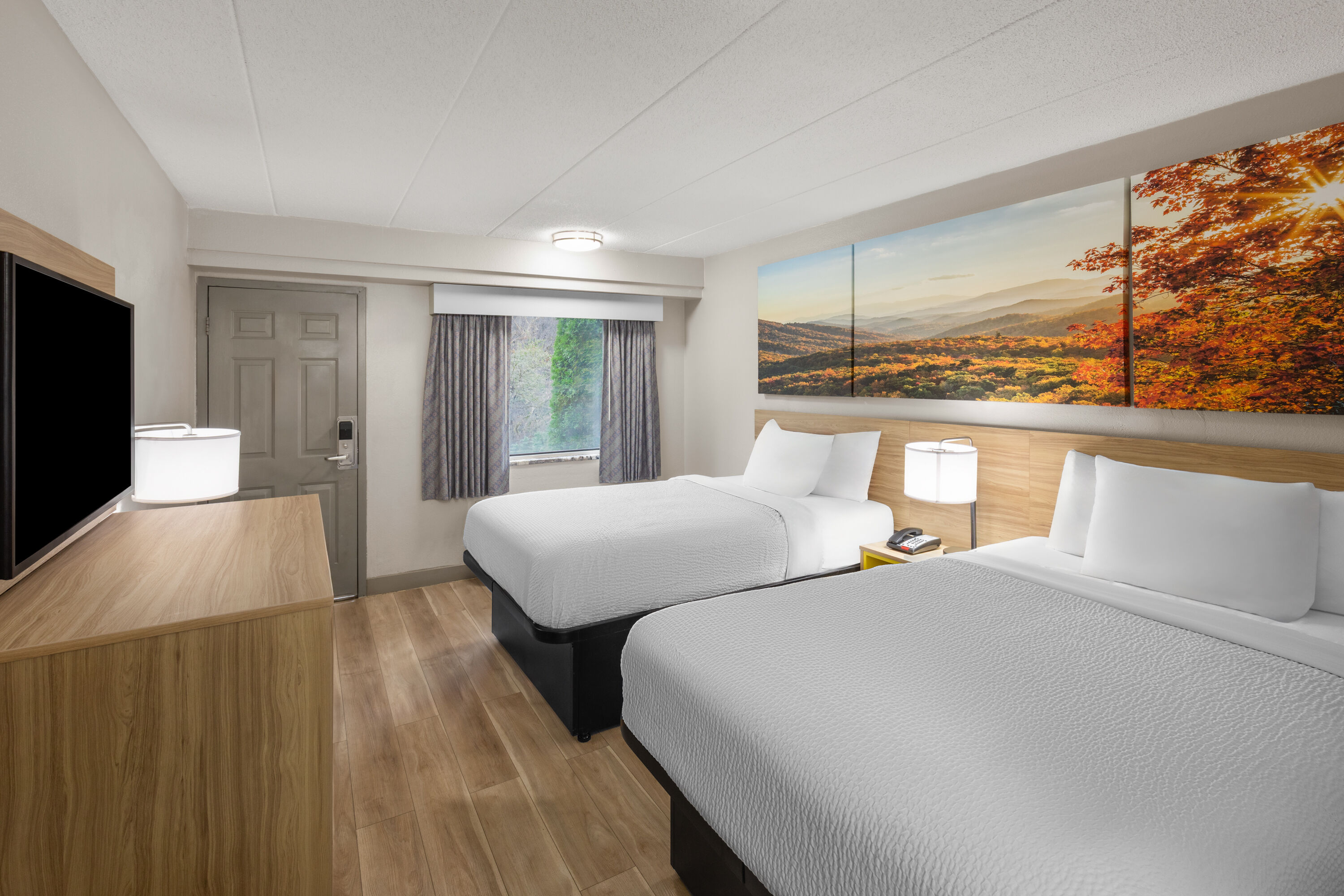 Guest room at the Days Inn by Wyndham Charleston WV in Charleston, West Virginia