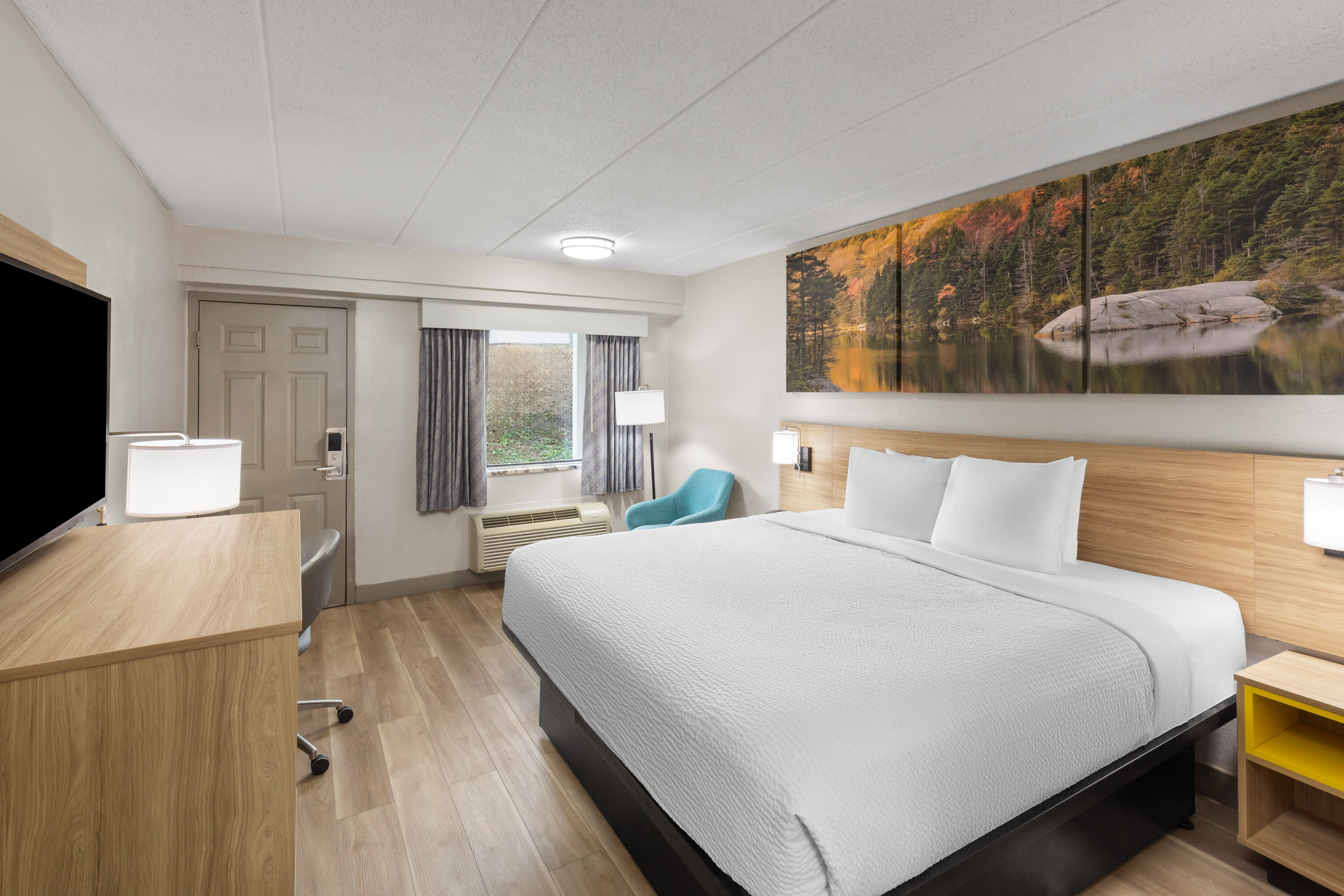 Guest room at the Days Inn by Wyndham Charleston WV in Charleston, West Virginia