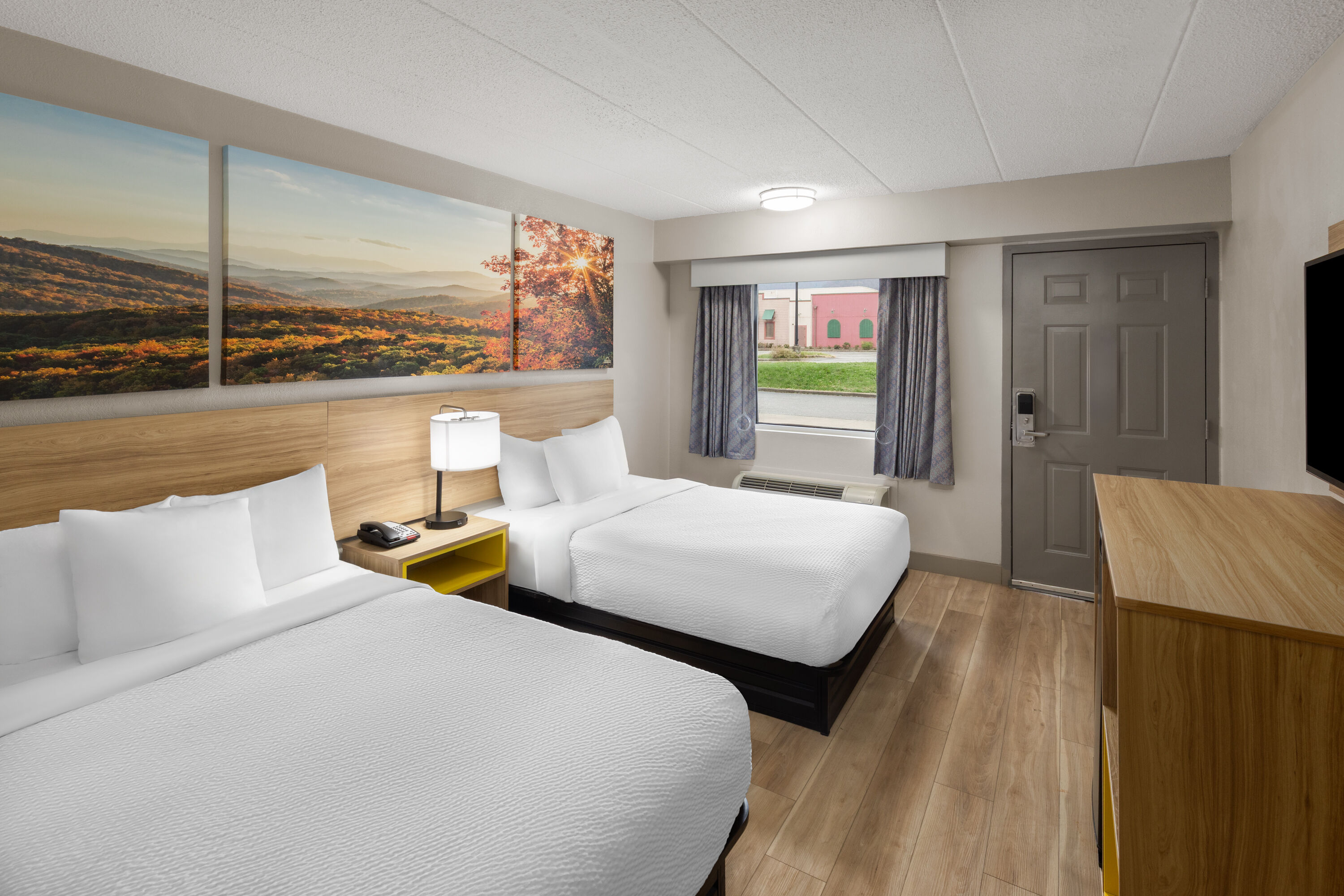 Guest room at the Days Inn by Wyndham Charleston WV in Charleston, West Virginia