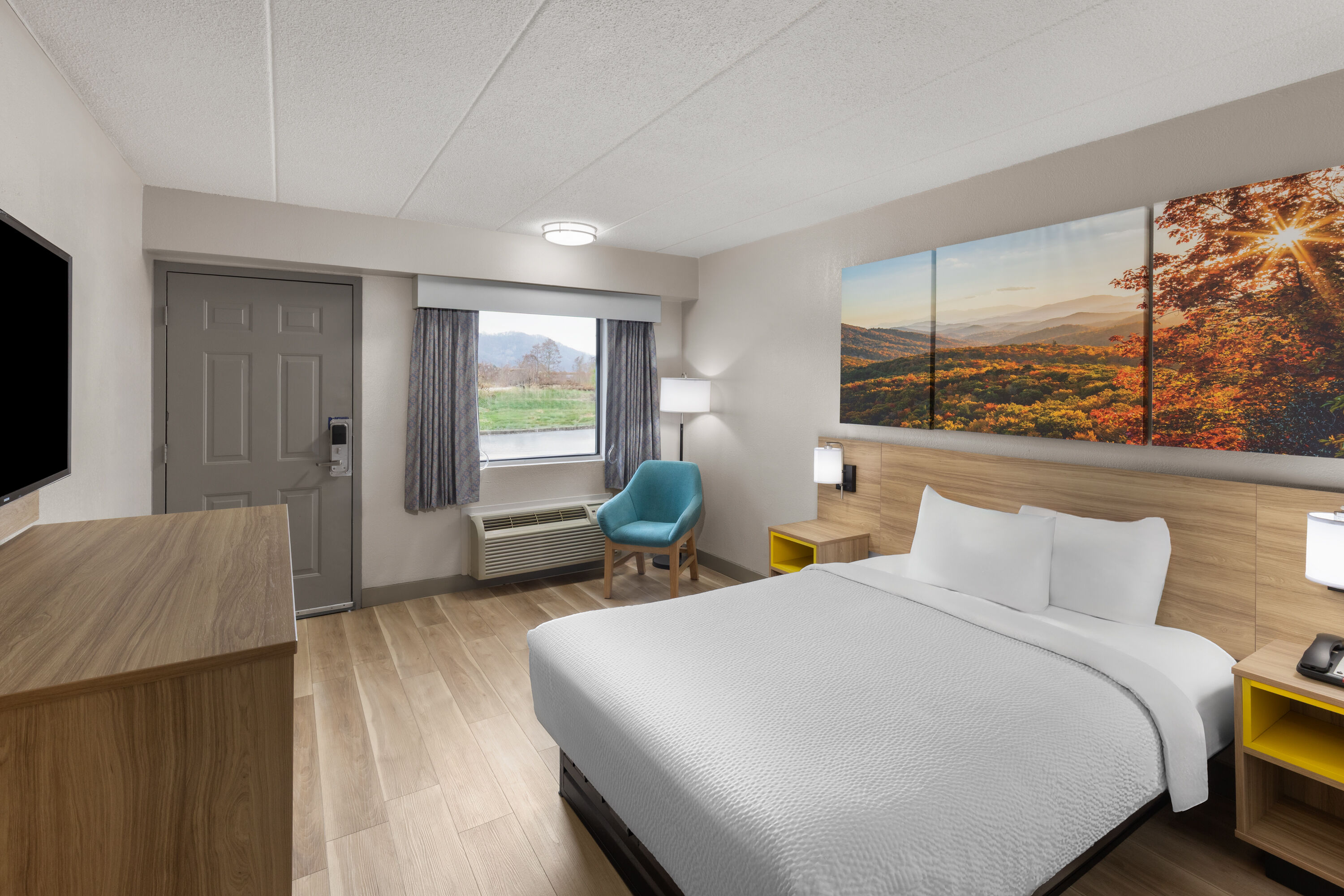 Guest room at the Days Inn by Wyndham Charleston WV in Charleston, West Virginia