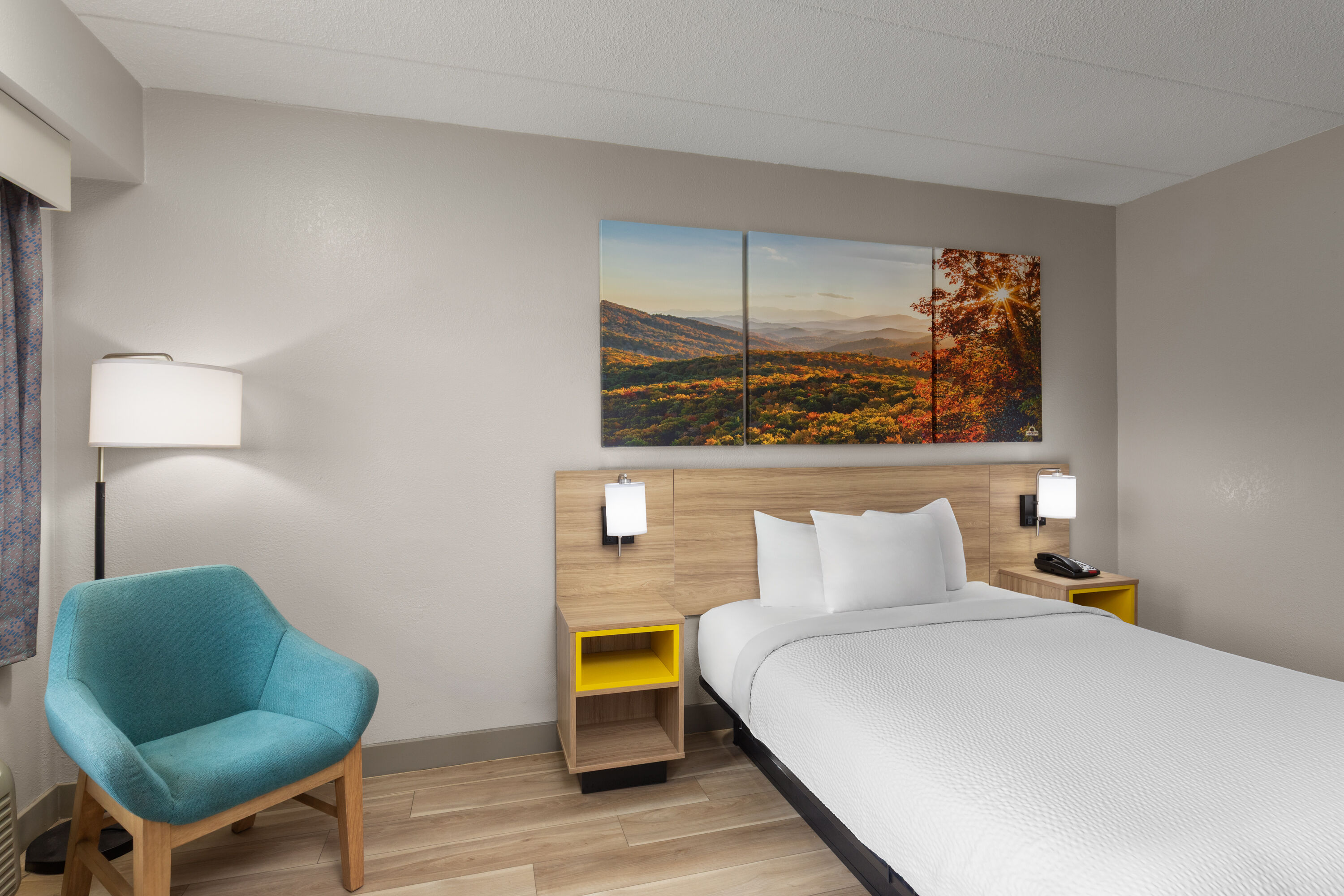 Guest room at the Days Inn by Wyndham Charleston WV in Charleston, West Virginia