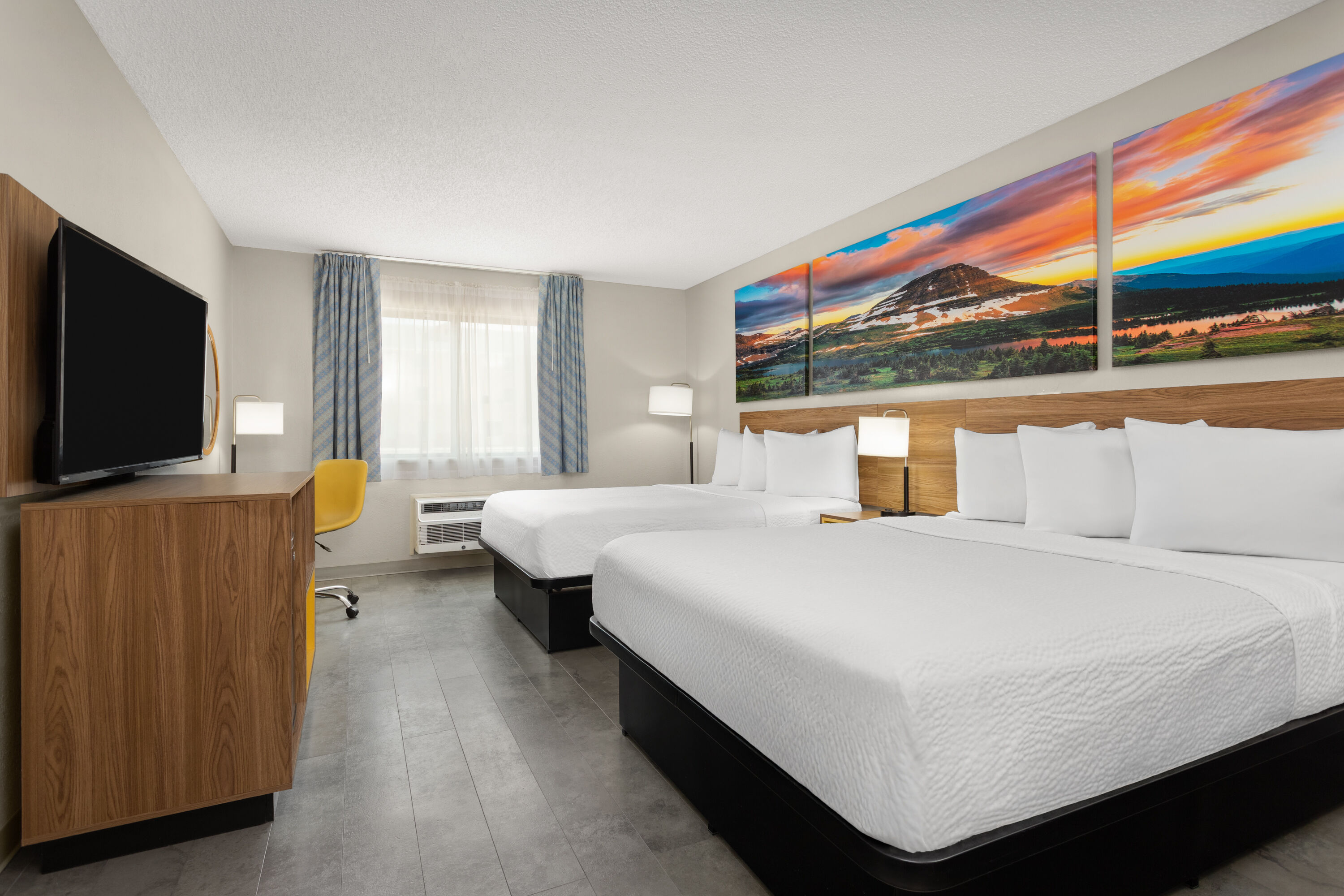 Guest room at the Days Inn by Wyndham Rawlins in Rawlins, Wyoming