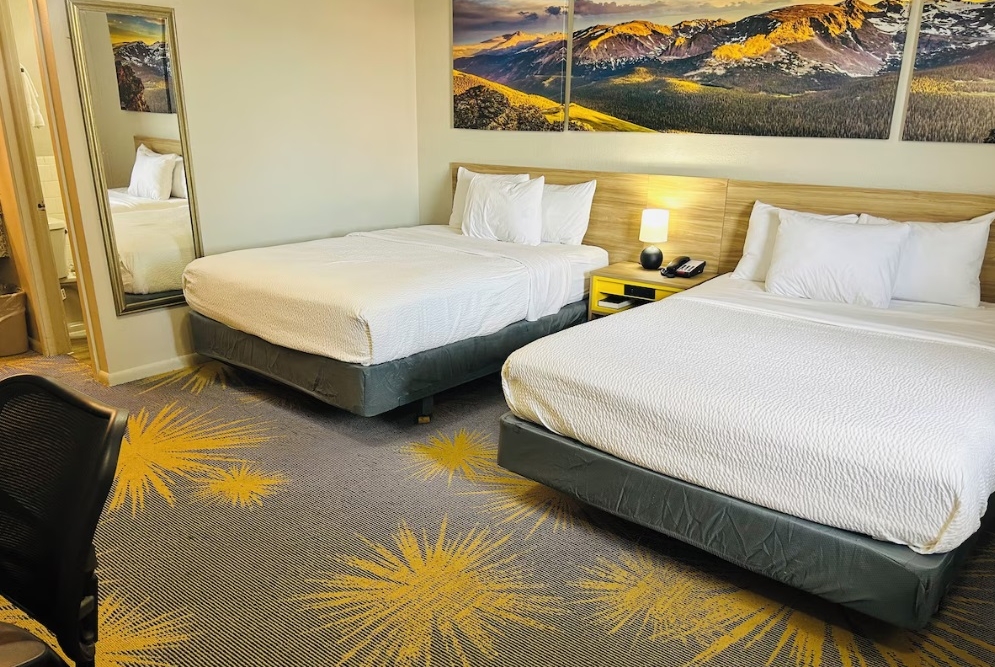 Guest room at the Days Inn by Wyndham Wheatland in Wheatland, Wyoming