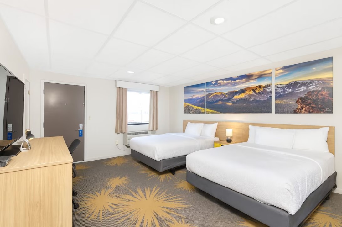 Guest room at the Days Inn by Wyndham Wheatland in Wheatland, Wyoming