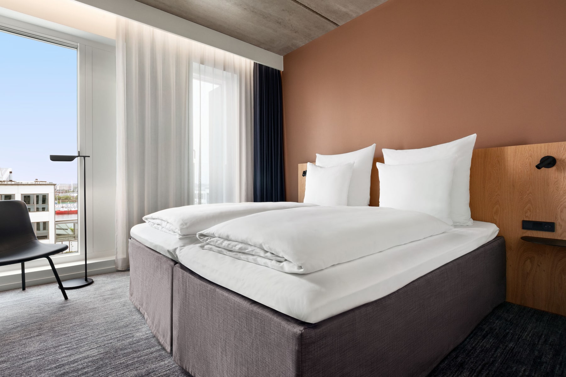 Guest room at the Comwell Copenhagen Portside Dolce by Wyndham in Copenhagen, Other than US/Canada