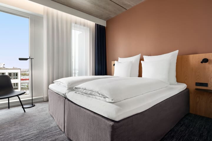 Guest room at the Comwell Copenhagen Portside Dolce by Wyndham in Copenhagen, Other than US/Canada