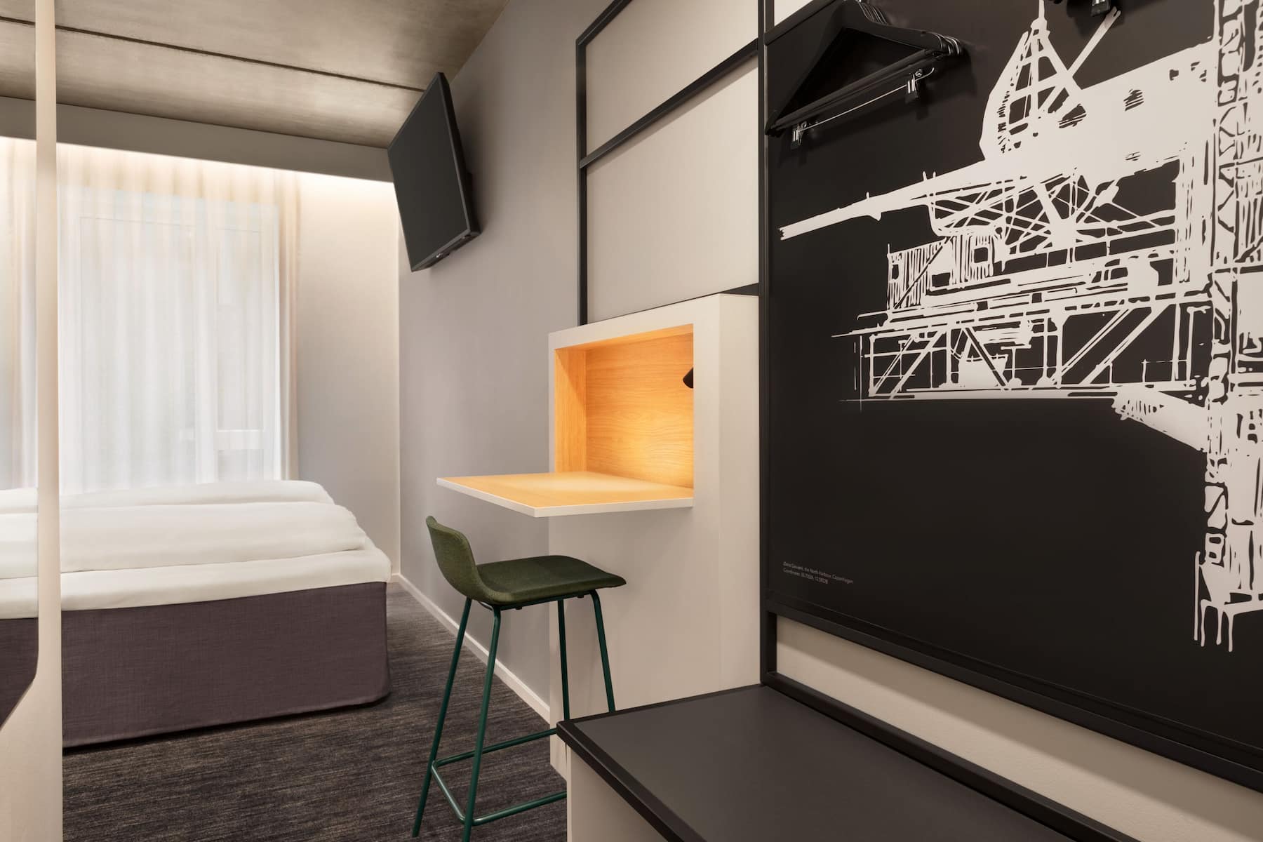 Guest room at the Comwell Copenhagen Portside Dolce by Wyndham in Copenhagen, Other than US/Canada