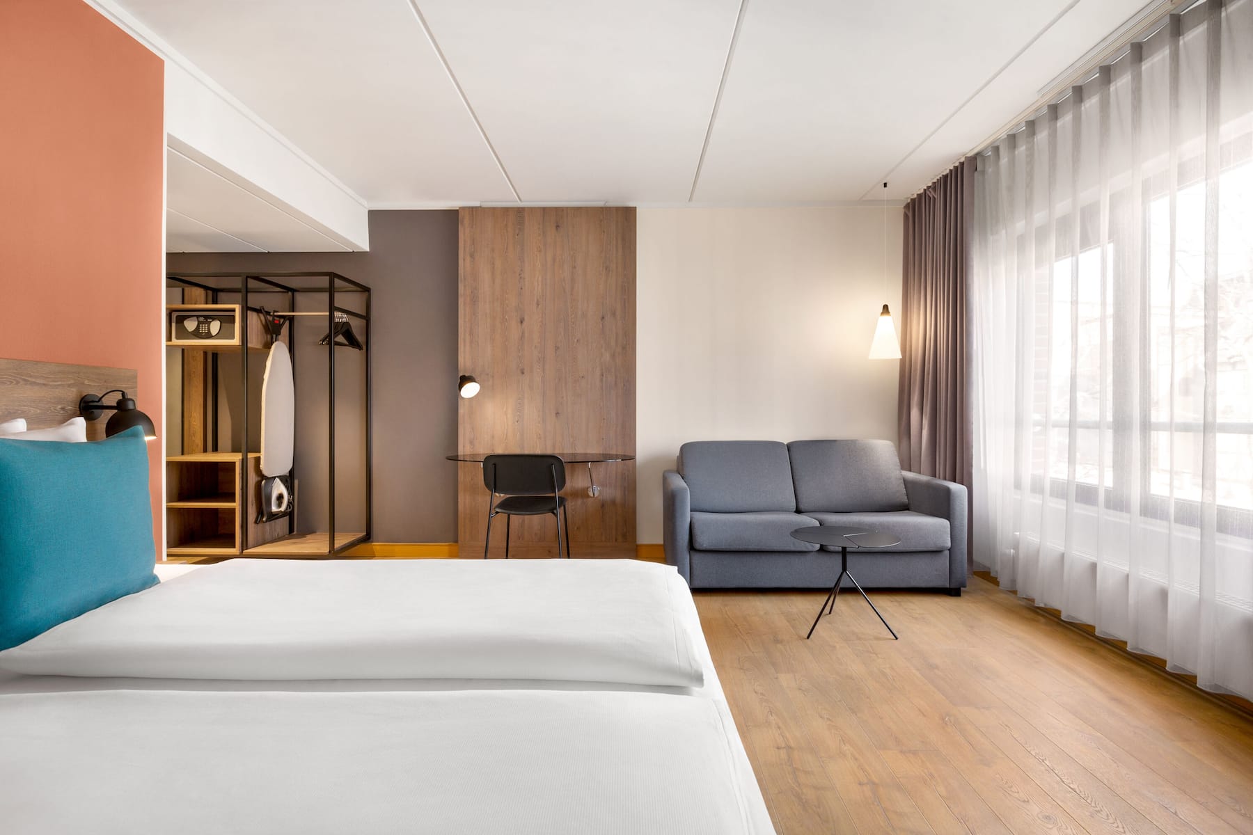 Guest room at the Comwell H. C. Andersen Odense Dolce by Wyndham in Odense C, Other than US/Canada