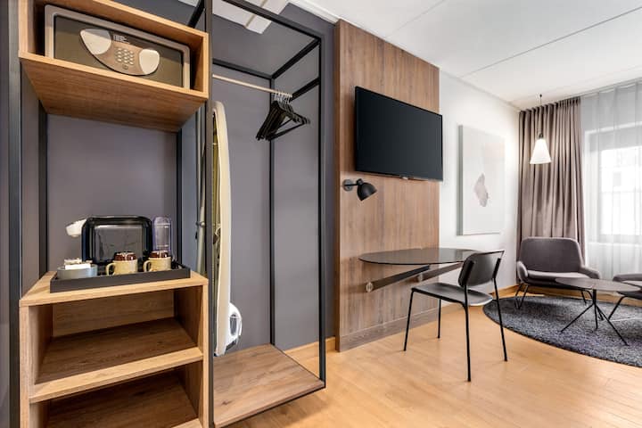 Guest room at the Comwell H. C. Andersen Odense Dolce by Wyndham in Odense C, Other than US/Canada