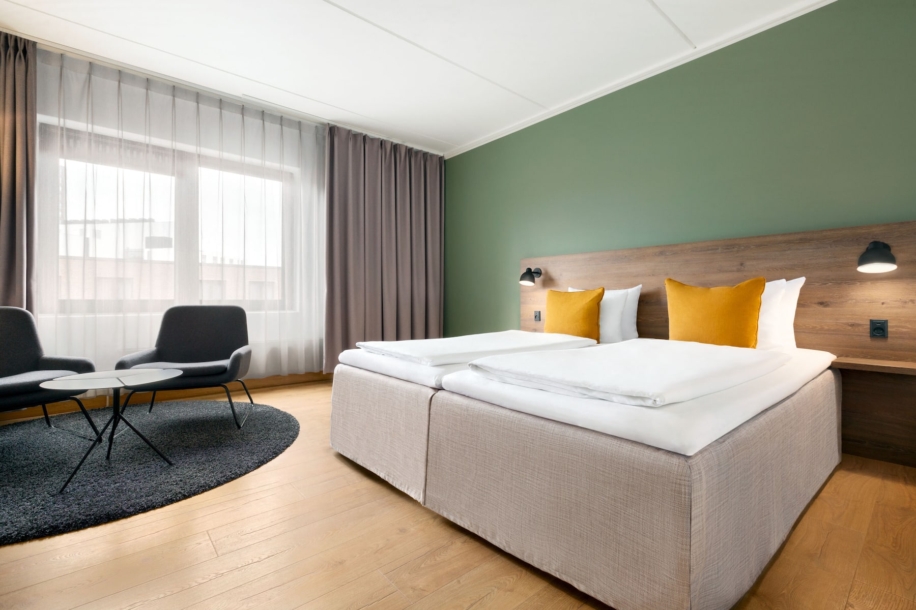 Guest room at the Comwell H. C. Andersen Odense Dolce by Wyndham in Odense C, Other than US/Canada