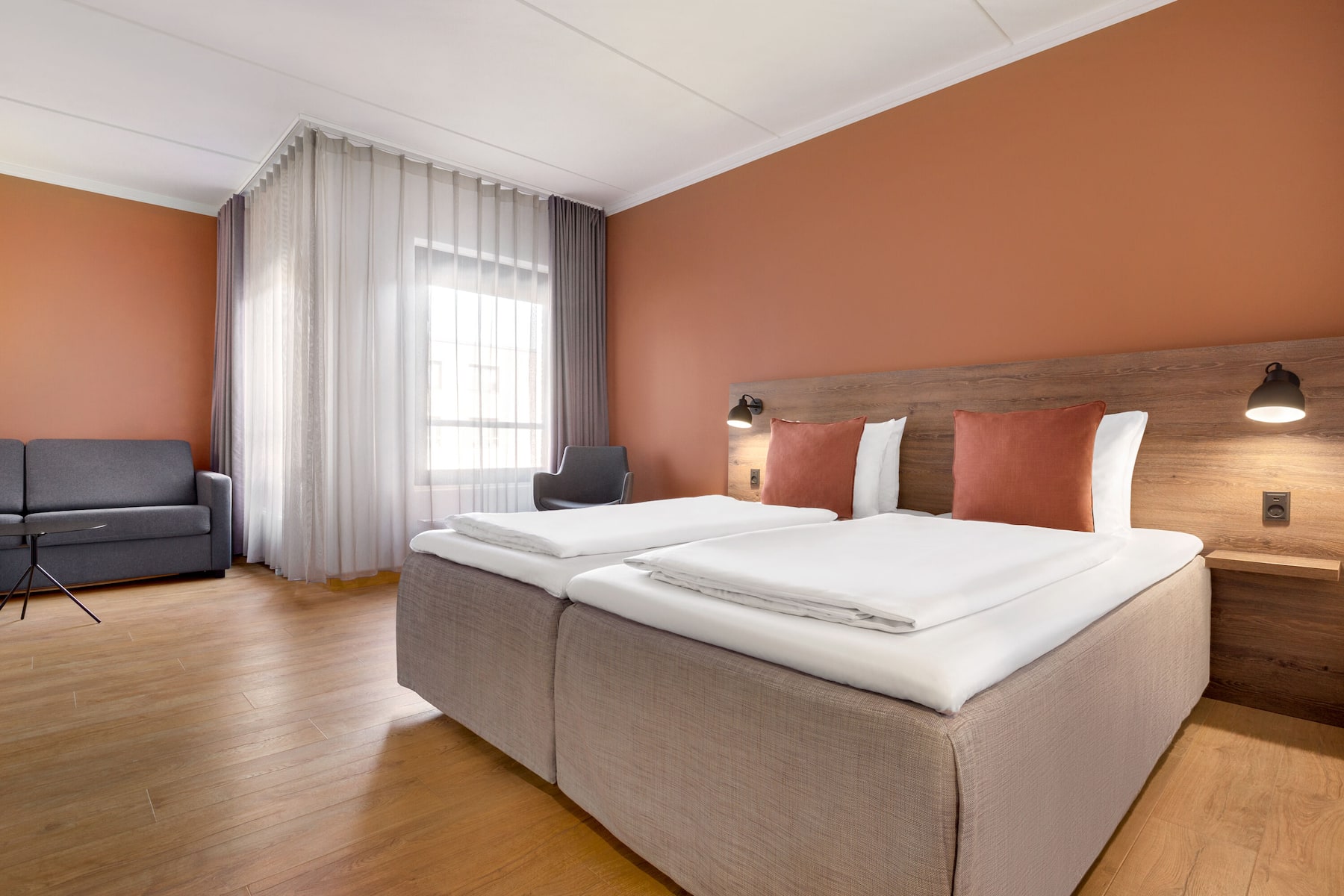 Guest room at the Comwell H. C. Andersen Odense Dolce by Wyndham in Odense C, Other than US/Canada