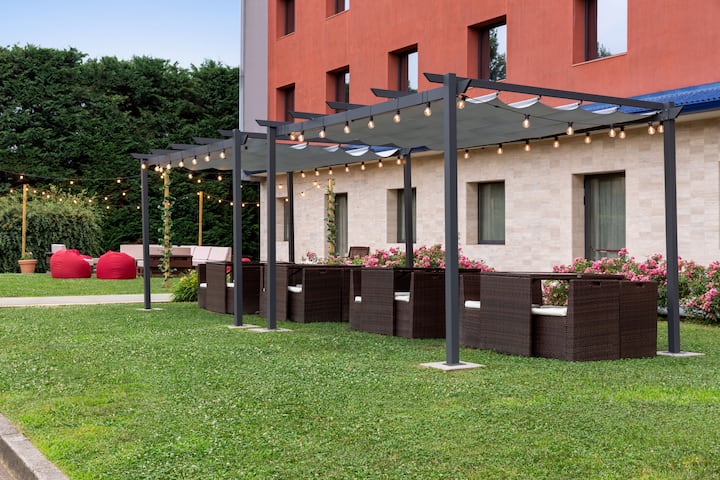 Bar patio at Dolce by Wyndham Milan Malpensa in Somma Lombardo, Other than US/Canada