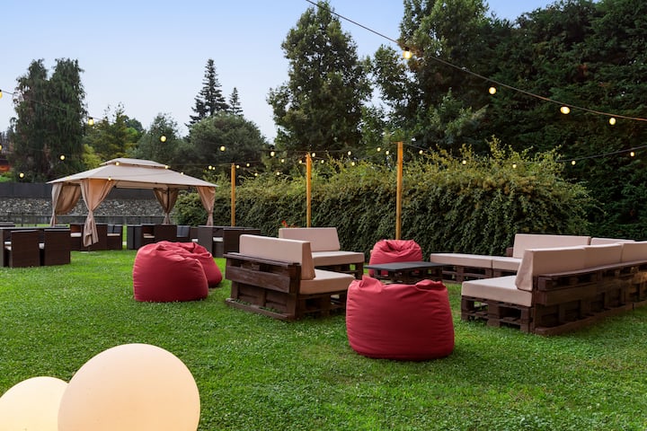 Bar patio at Dolce by Wyndham Milan Malpensa in Somma Lombardo, Other than US/Canada