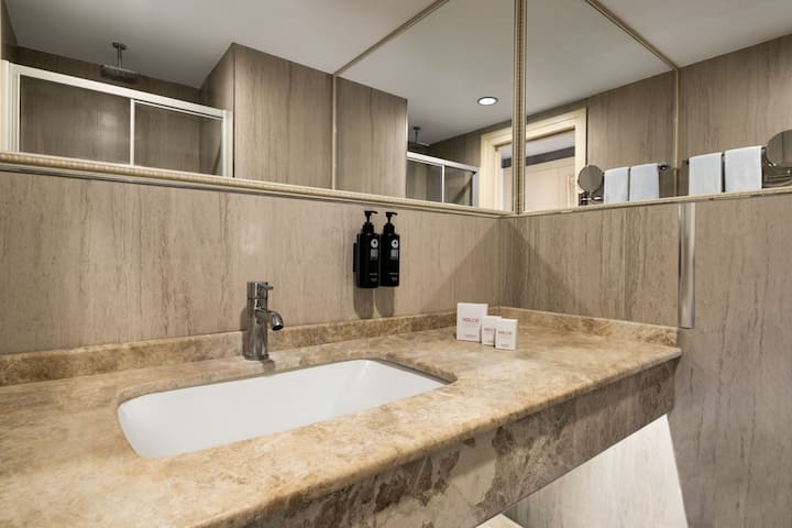 Guest room bath at the Dolce by Wyndham Cesme Alacati in Cesme, Other than US/Canada