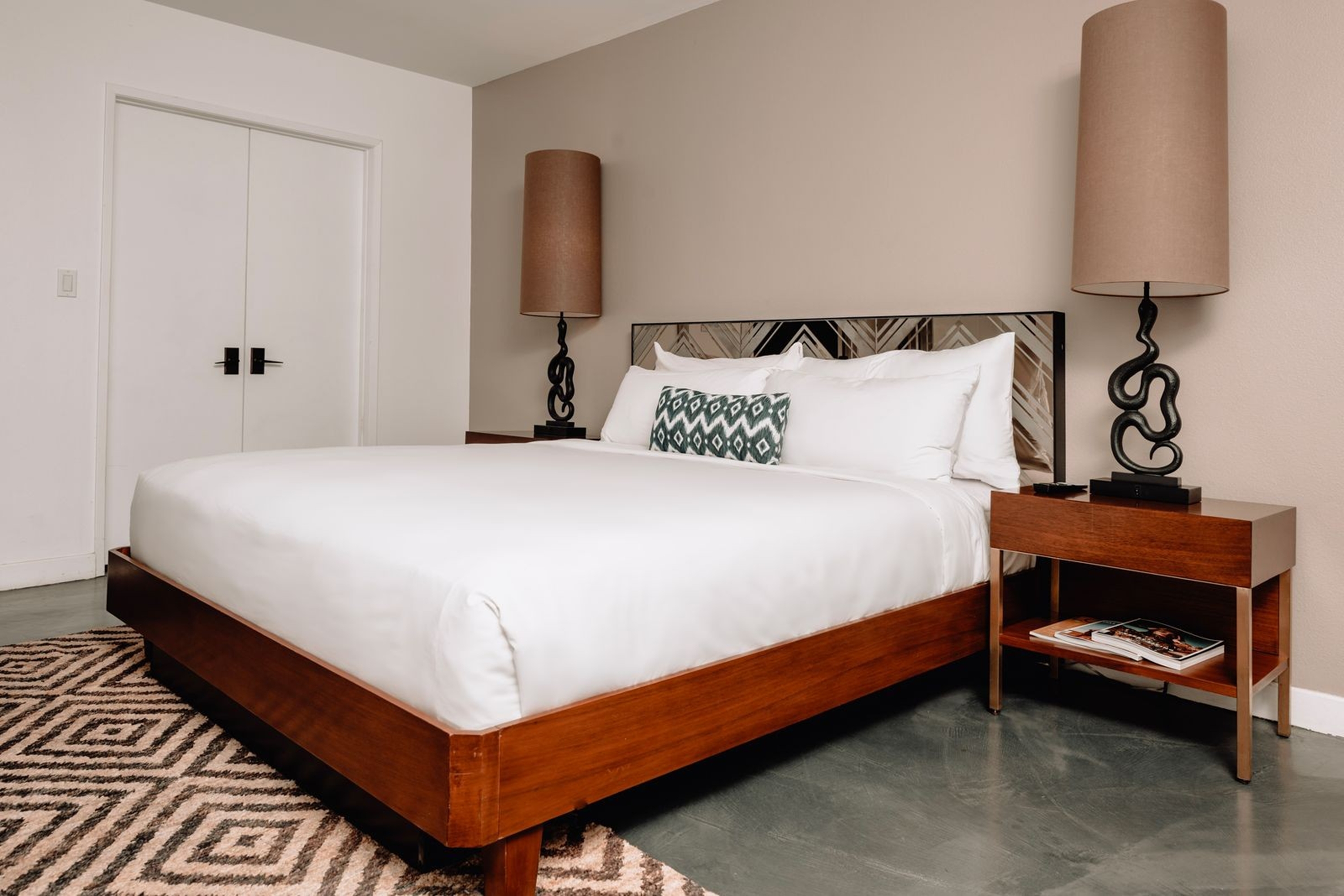 Guest room at the V Capri Palm Springs, a Dolce by Wyndham in Palm Springs, California