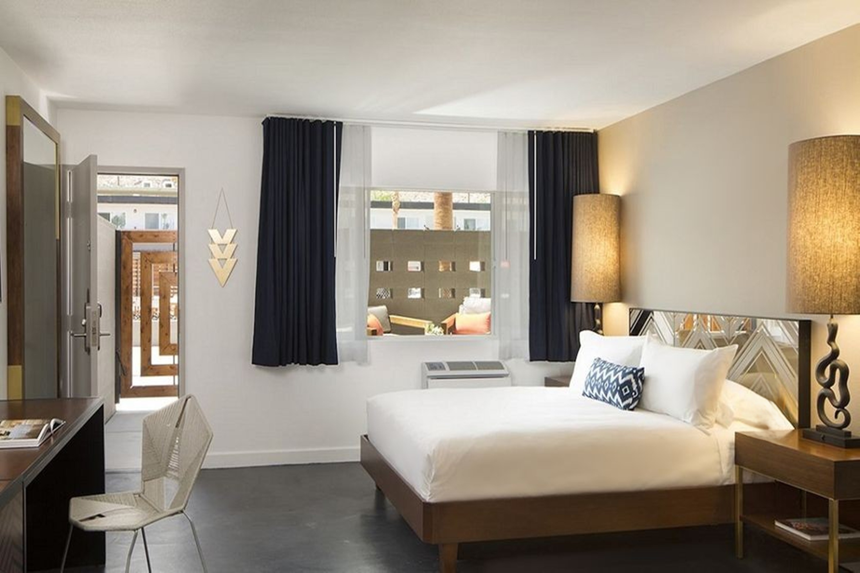 Guest room at the V Capri Palm Springs, a Dolce by Wyndham in Palm Springs, California