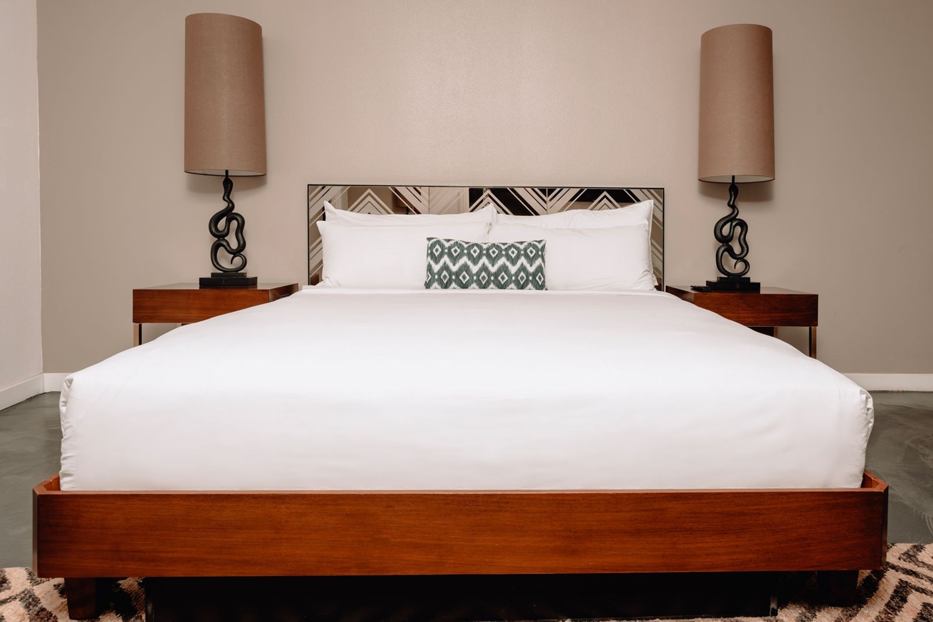 Guest room at the V Capri Palm Springs, a Dolce by Wyndham in Palm Springs, California