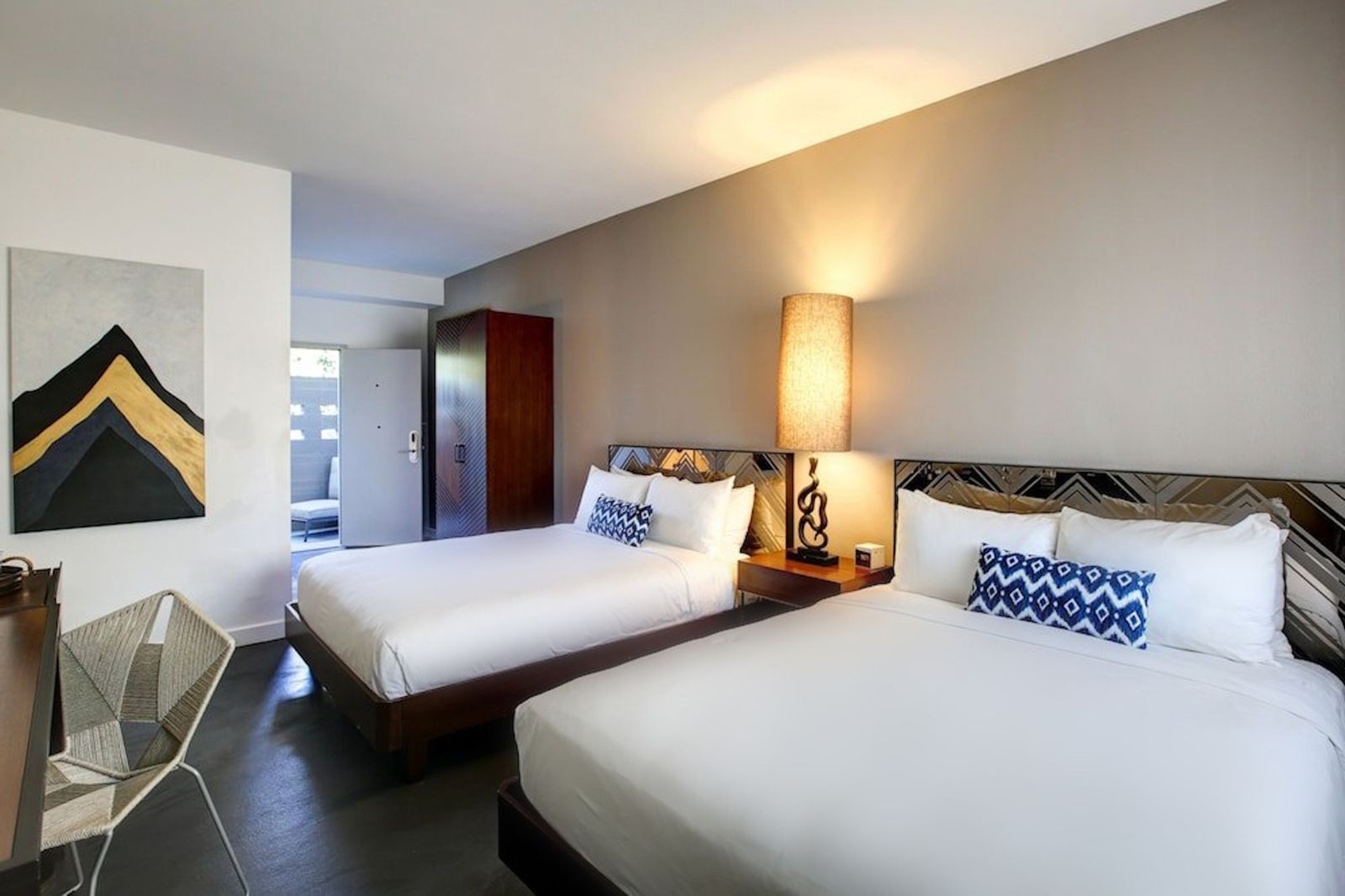 Guest room at the V Capri Palm Springs, a Dolce by Wyndham in Palm Springs, California