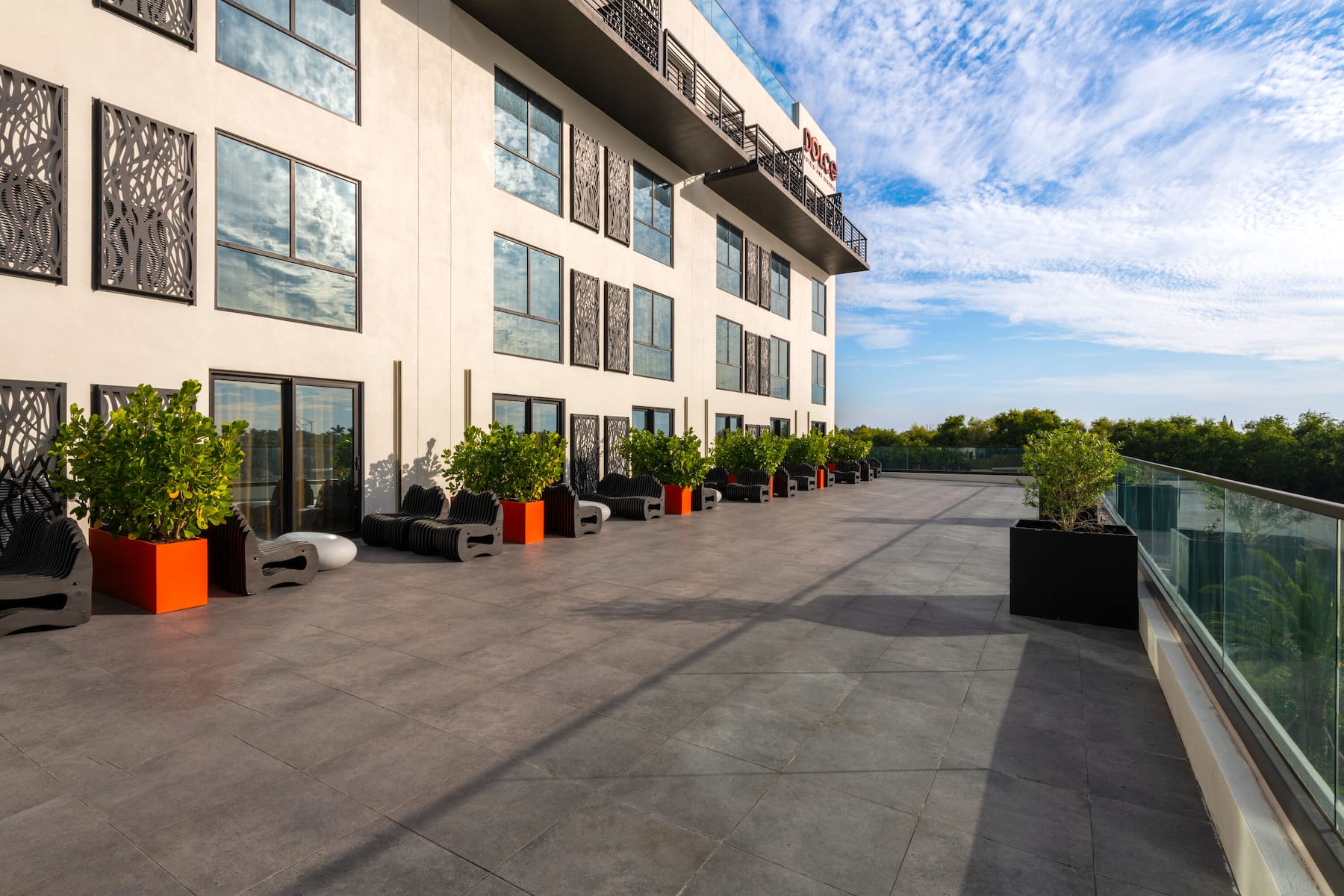 Courtyard at Dolce by Wyndham Hollywood in Hollywood, Florida