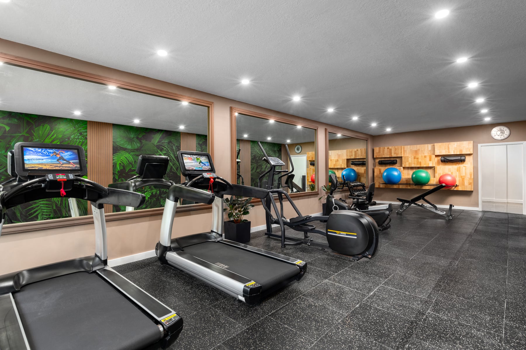 Fitness room at Dolce by Wyndham Hollywood in Hollywood, Florida