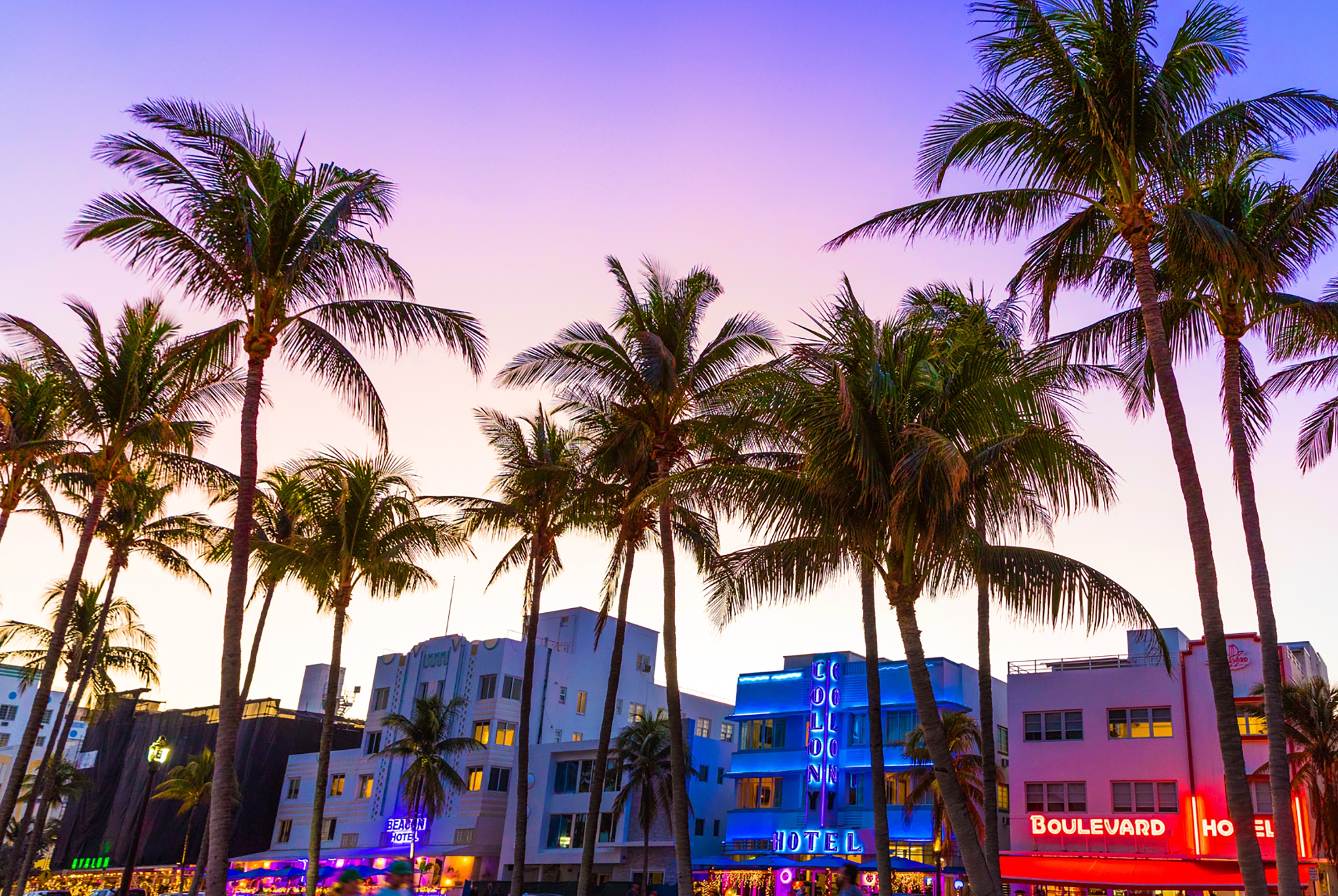Exterior of Dolce by Wyndham Miami Beach hotel in Miami Beach, Florida