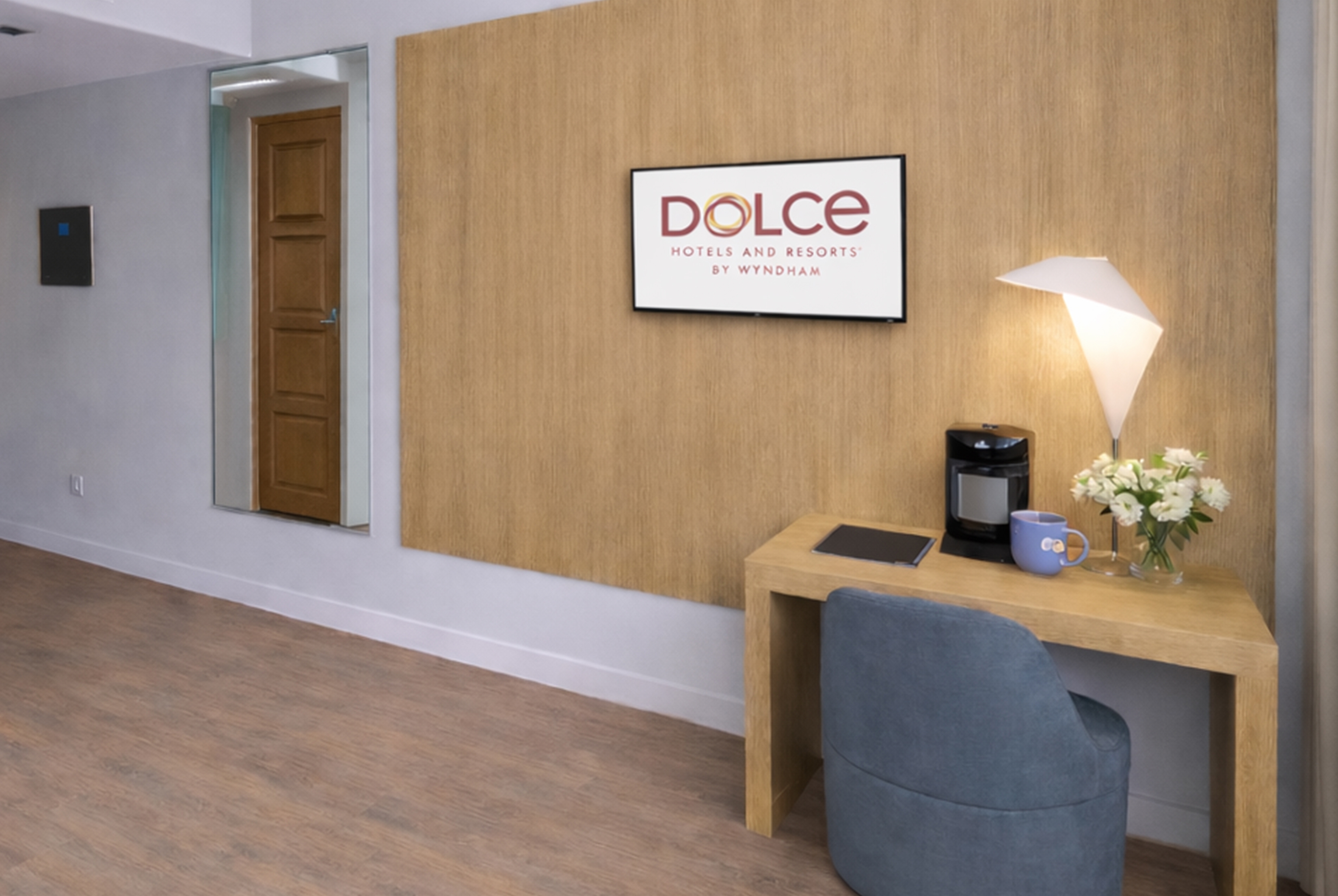 Guest room at the Dolce by Wyndham Miami Beach in Miami Beach, Florida