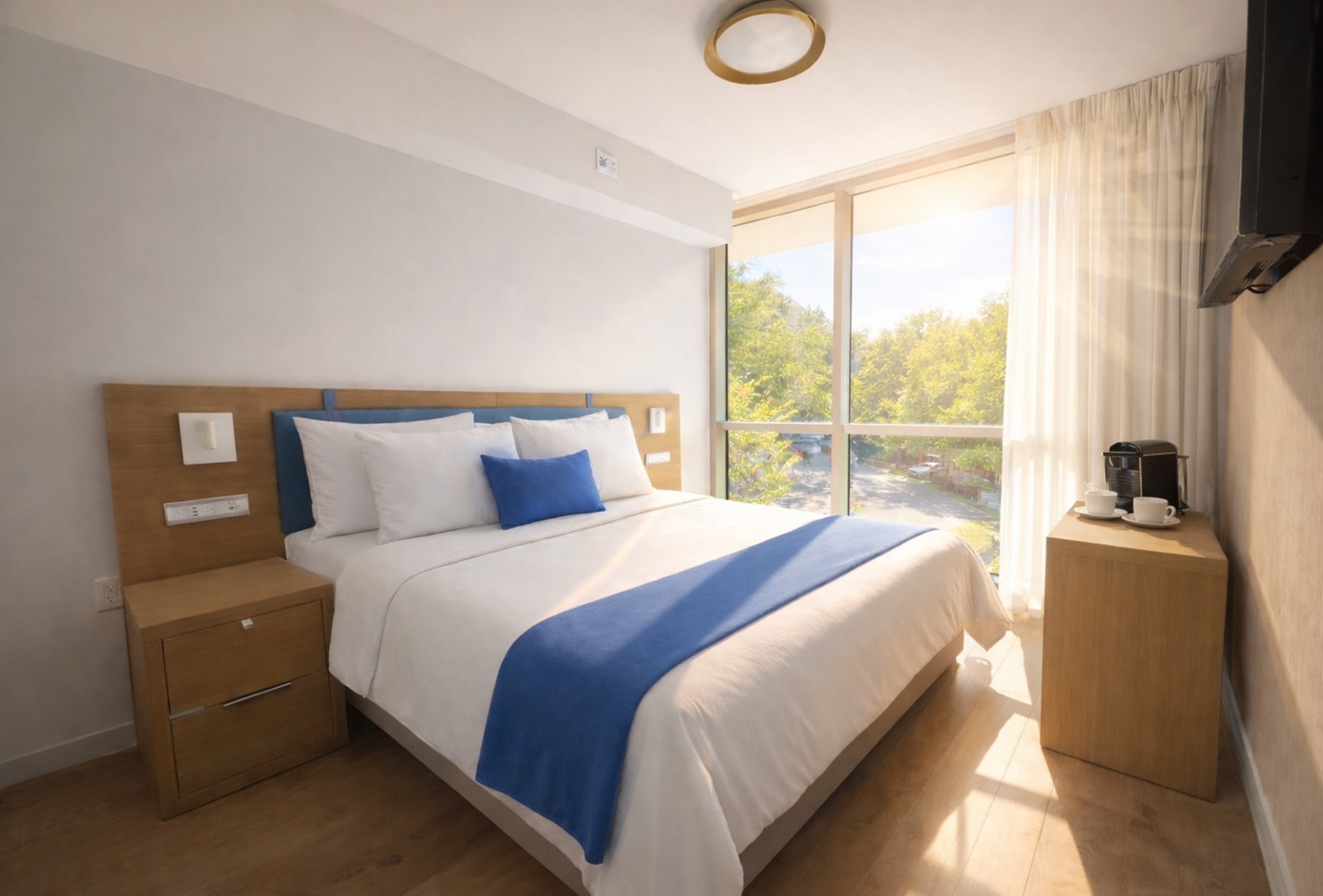 Guest room at the Dolce by Wyndham Miami Beach in Miami Beach, Florida