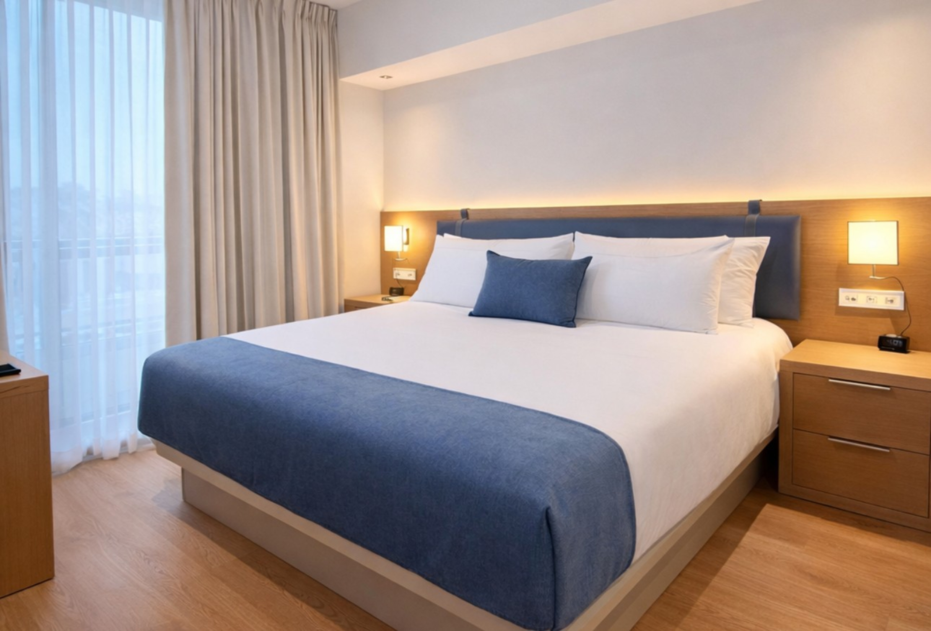 Guest room at the Dolce by Wyndham Miami Beach in Miami Beach, Florida