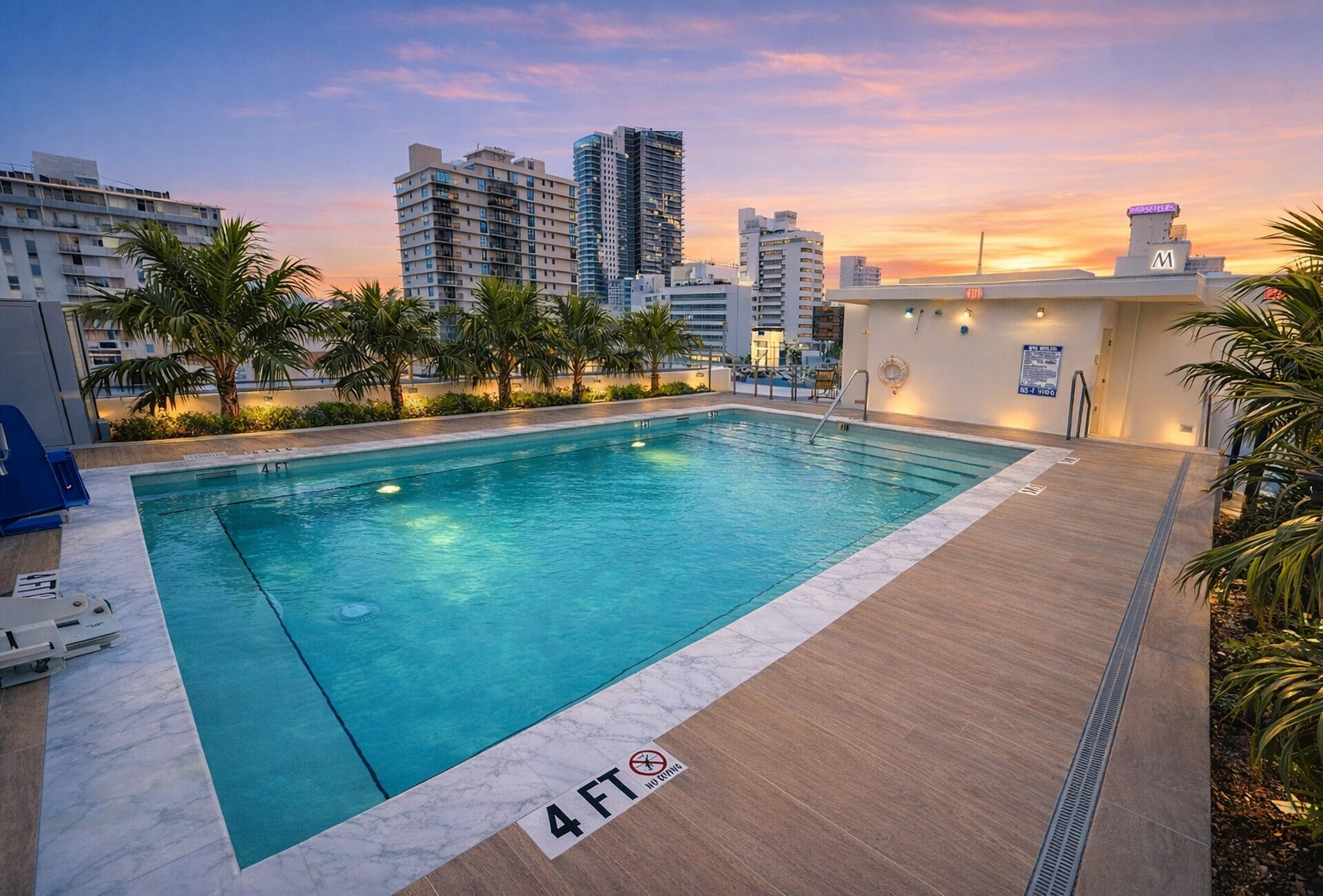 Pool at the Dolce by Wyndham Miami Beach in Miami Beach, Florida