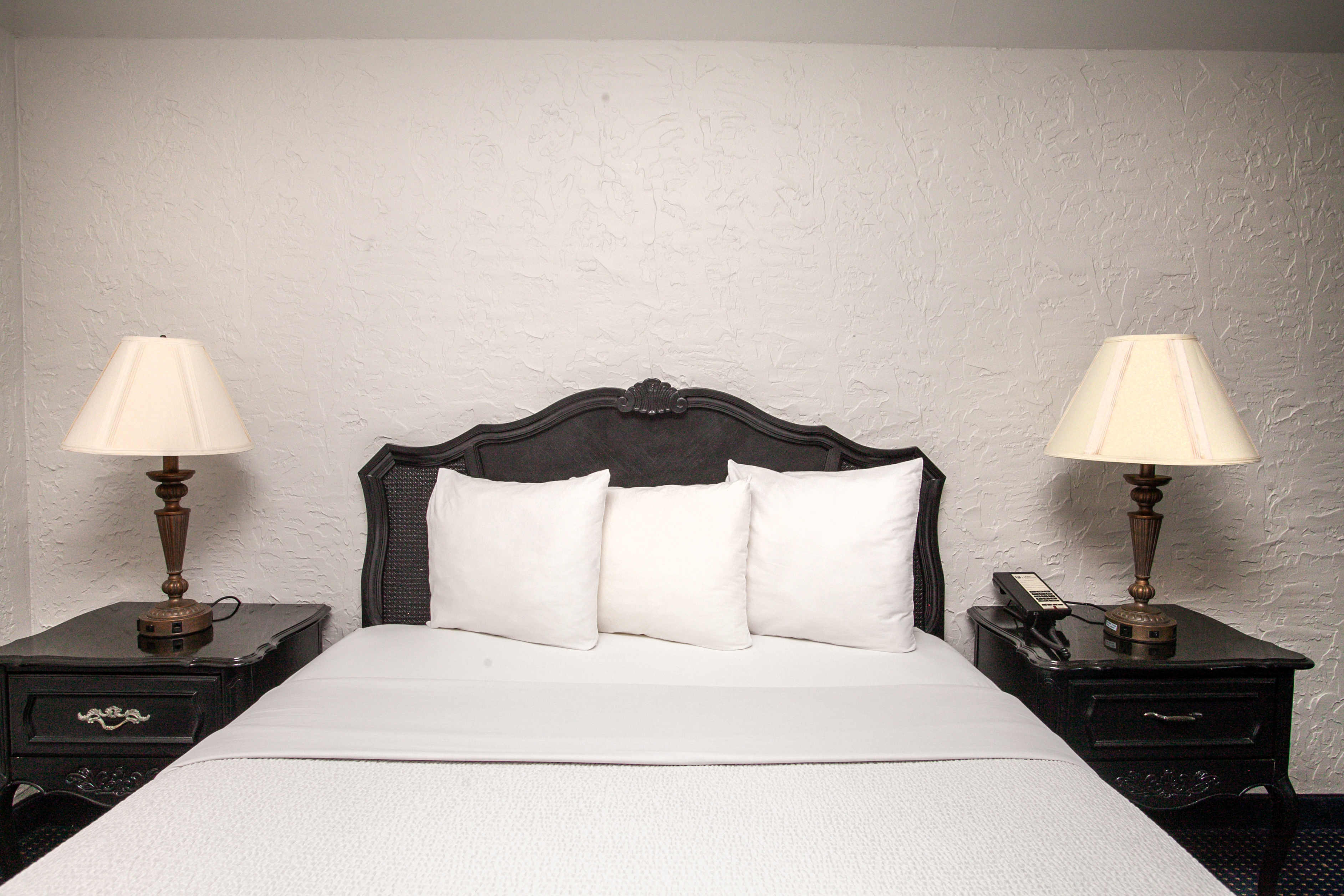 Guest room at the Chateau Hotel and Conference Center in Bloomington, Illinois