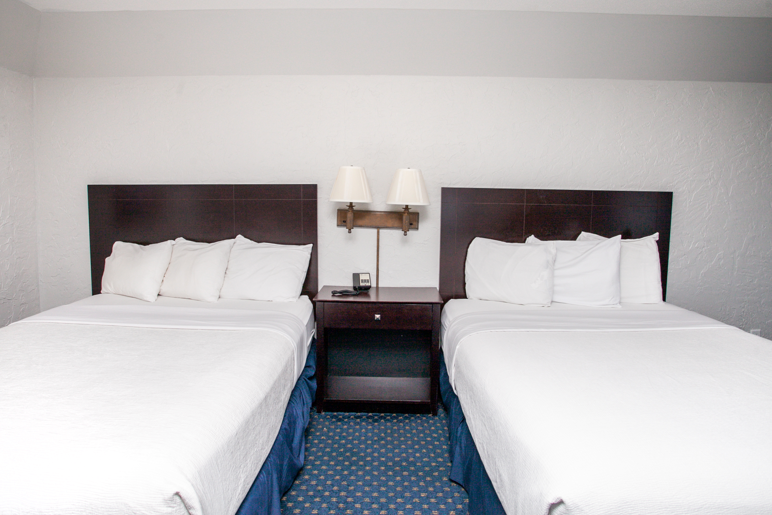 Guest room at the Chateau Hotel and Conference Center in Bloomington, Illinois