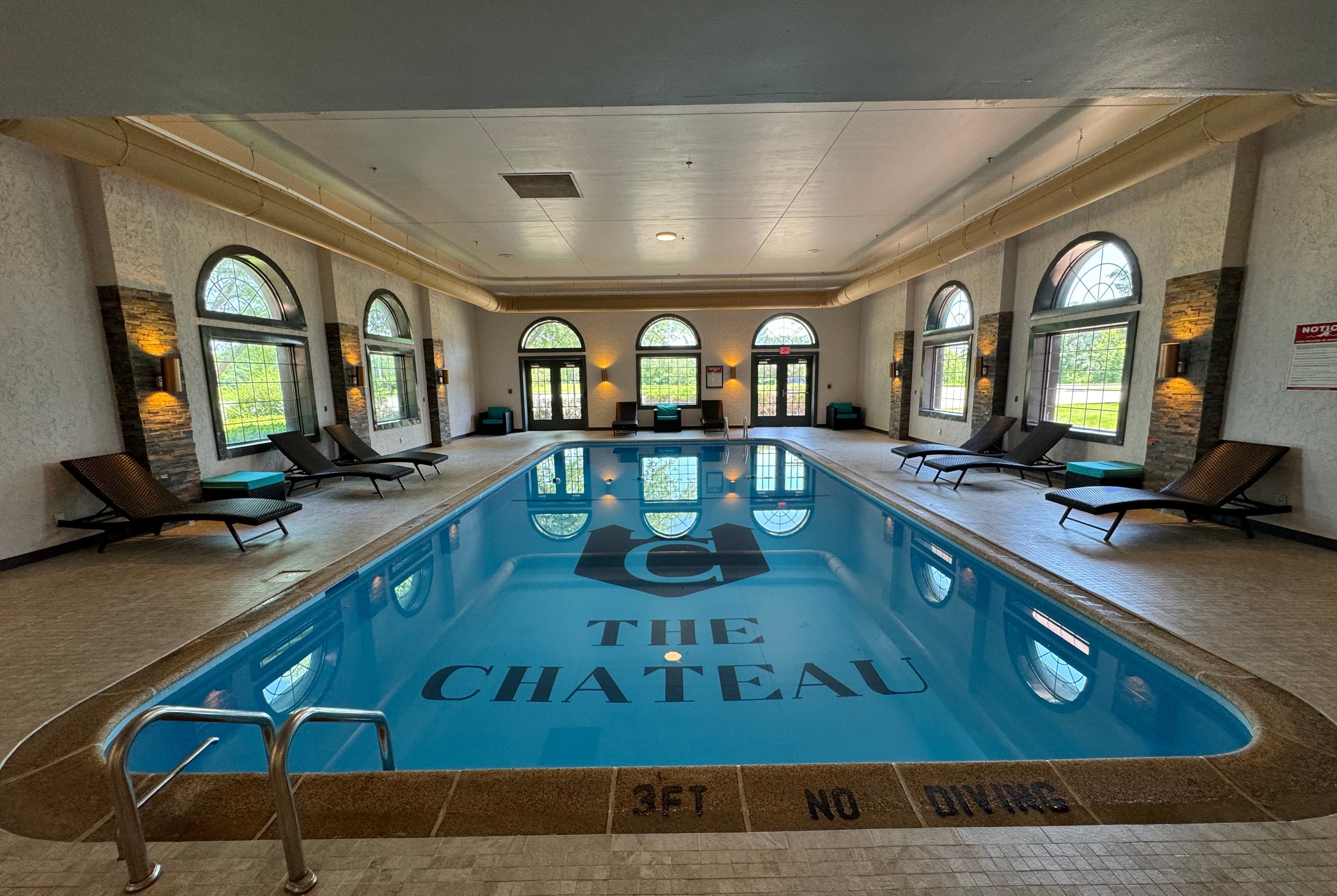 Pool at the Chateau Hotel and Conference Center in Bloomington, Illinois