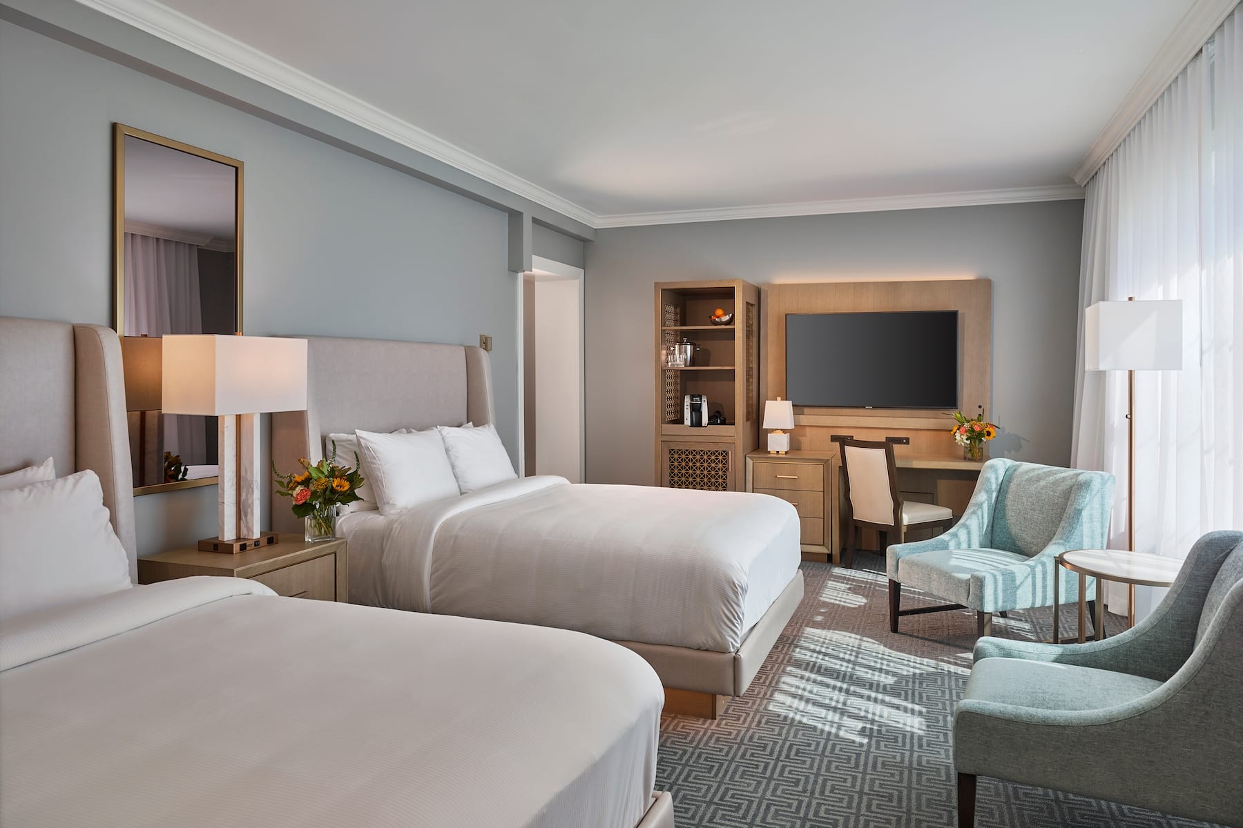 Guest room at the Seaview Hotel, a Dolce by Wyndham in Galloway, New Jersey