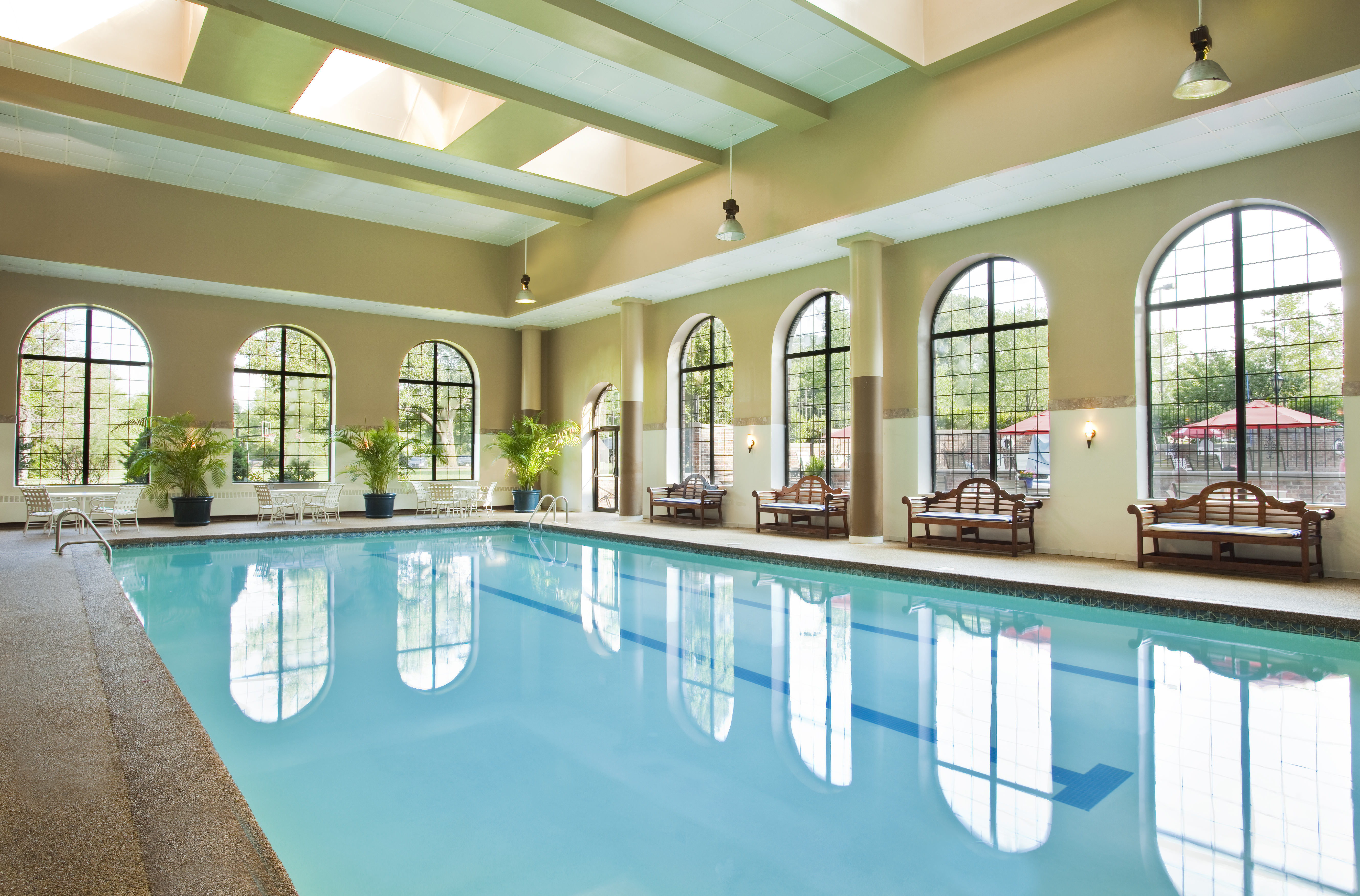 Indoor pool at the Dolce by Wyndham Parsippany in Parsippany, New Jersey