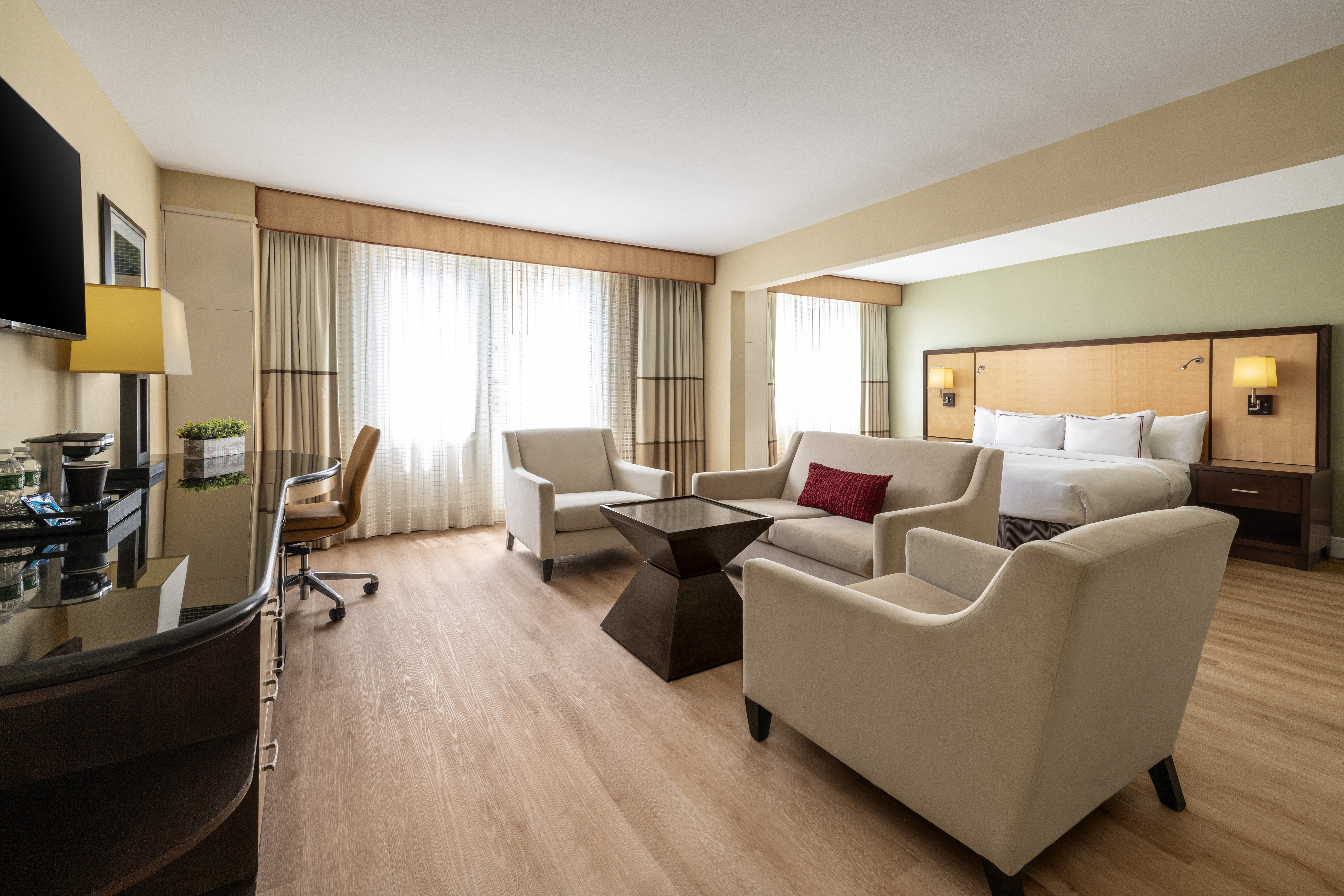 Guest room at the Sleepy Hollow Hotel, a Dolce by Wyndham in Tarrytown, New York