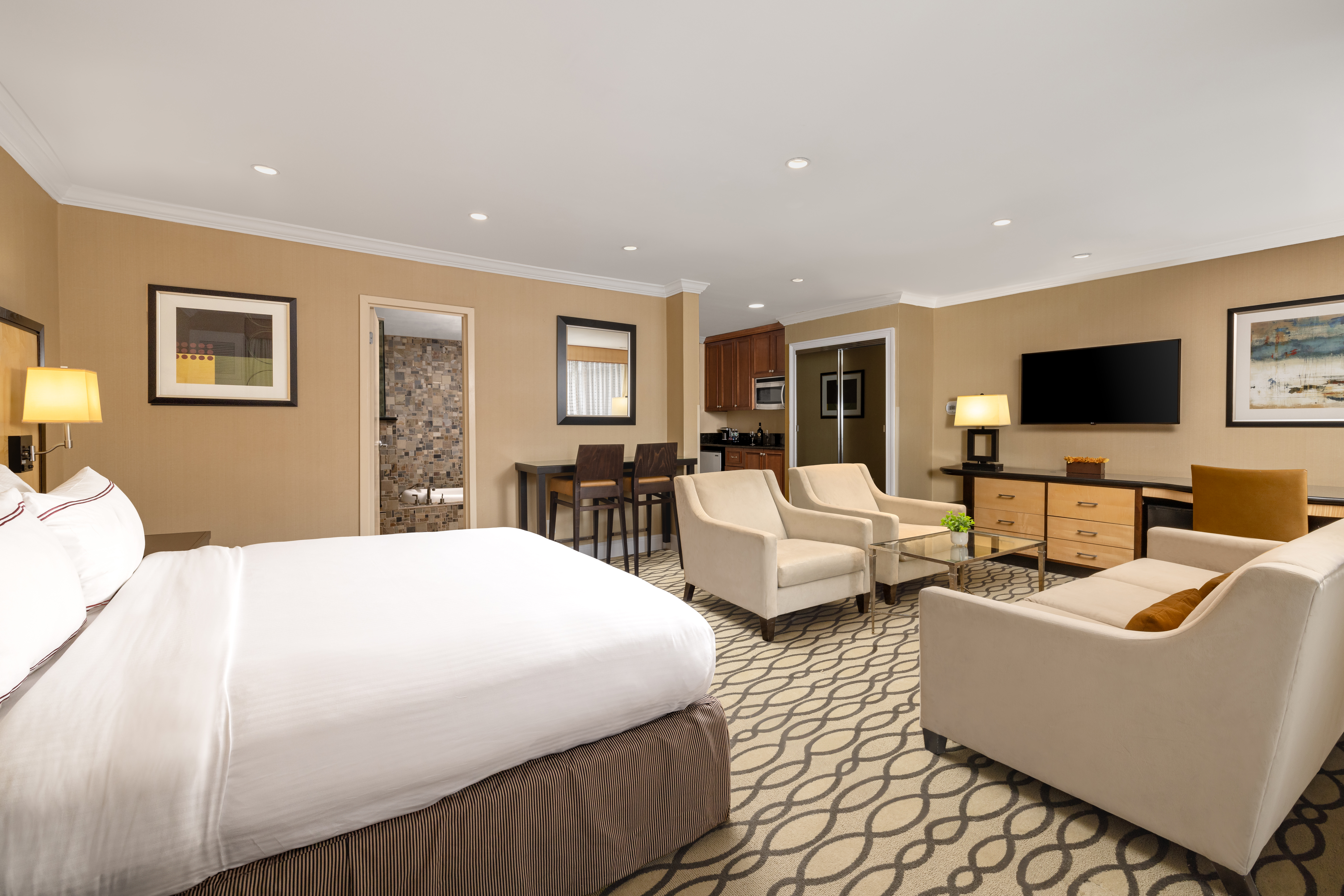 Guest room at the Sleepy Hollow Hotel, a Dolce by Wyndham in Tarrytown, New York