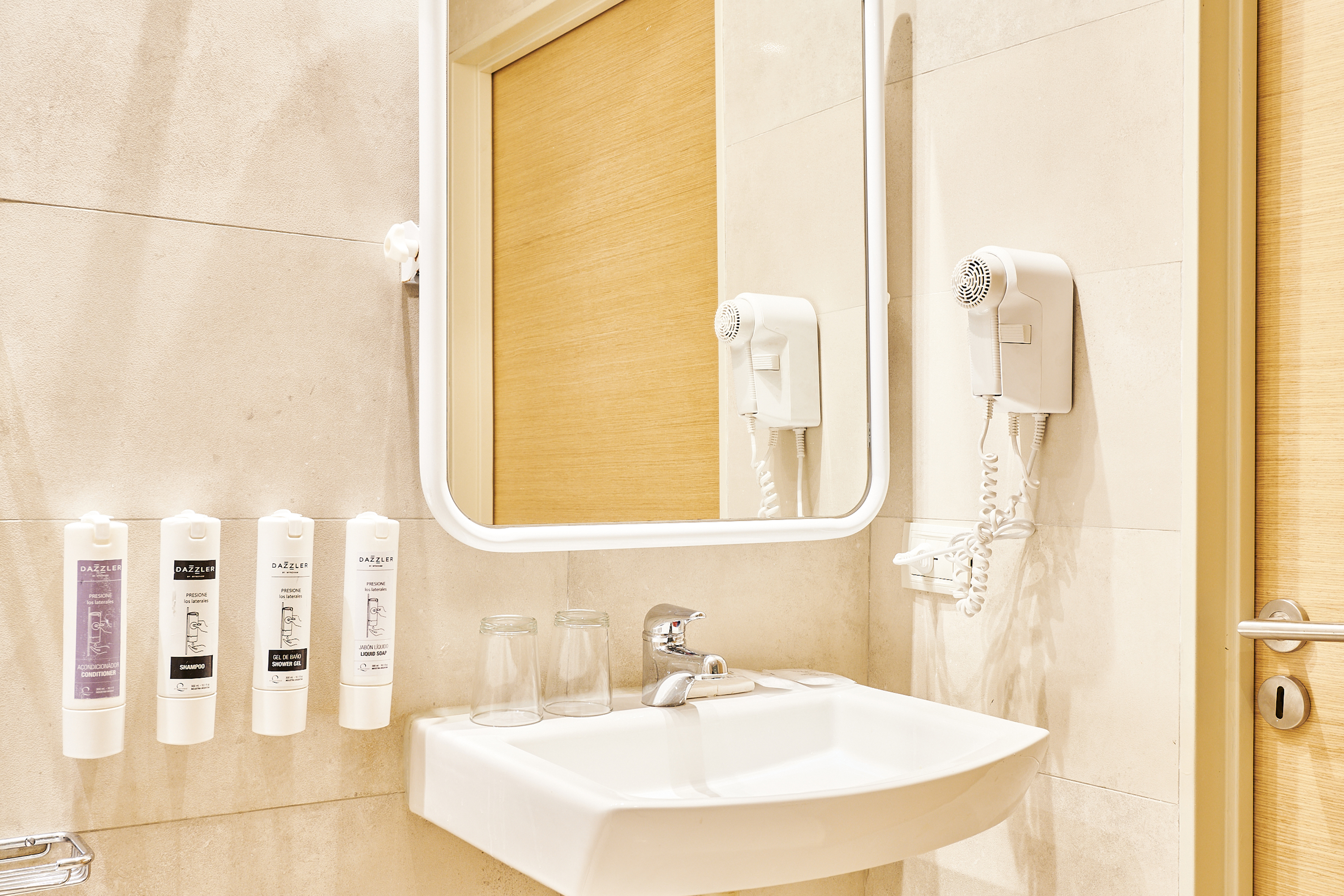 Guest room bath at the Dazzler by Wyndham Rosario in Rosario, Other than US/Canada