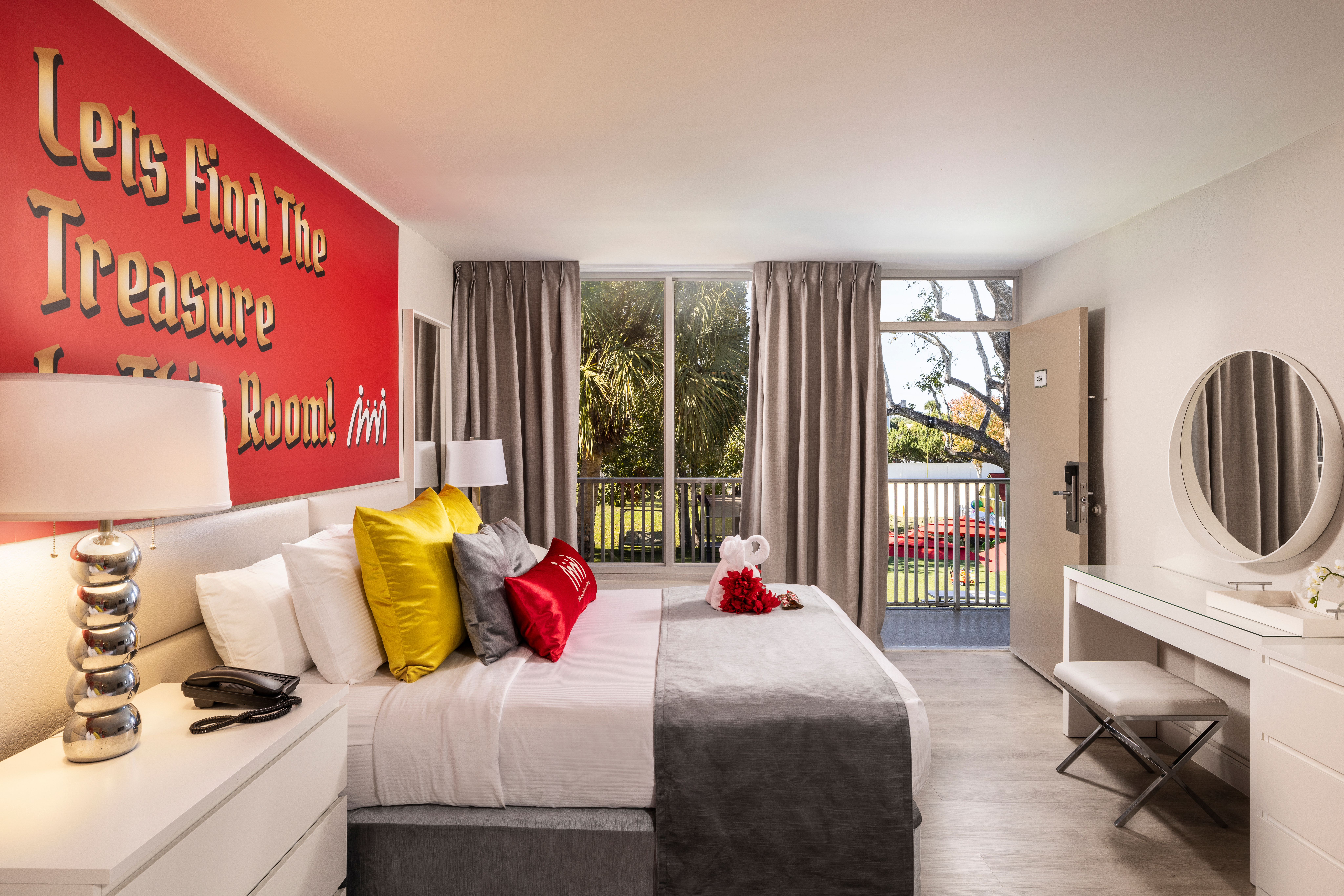Guest room at the Magic Moment Resort & Kids Club, Dazzler Select by Wyndham in Kissimmee, Florida