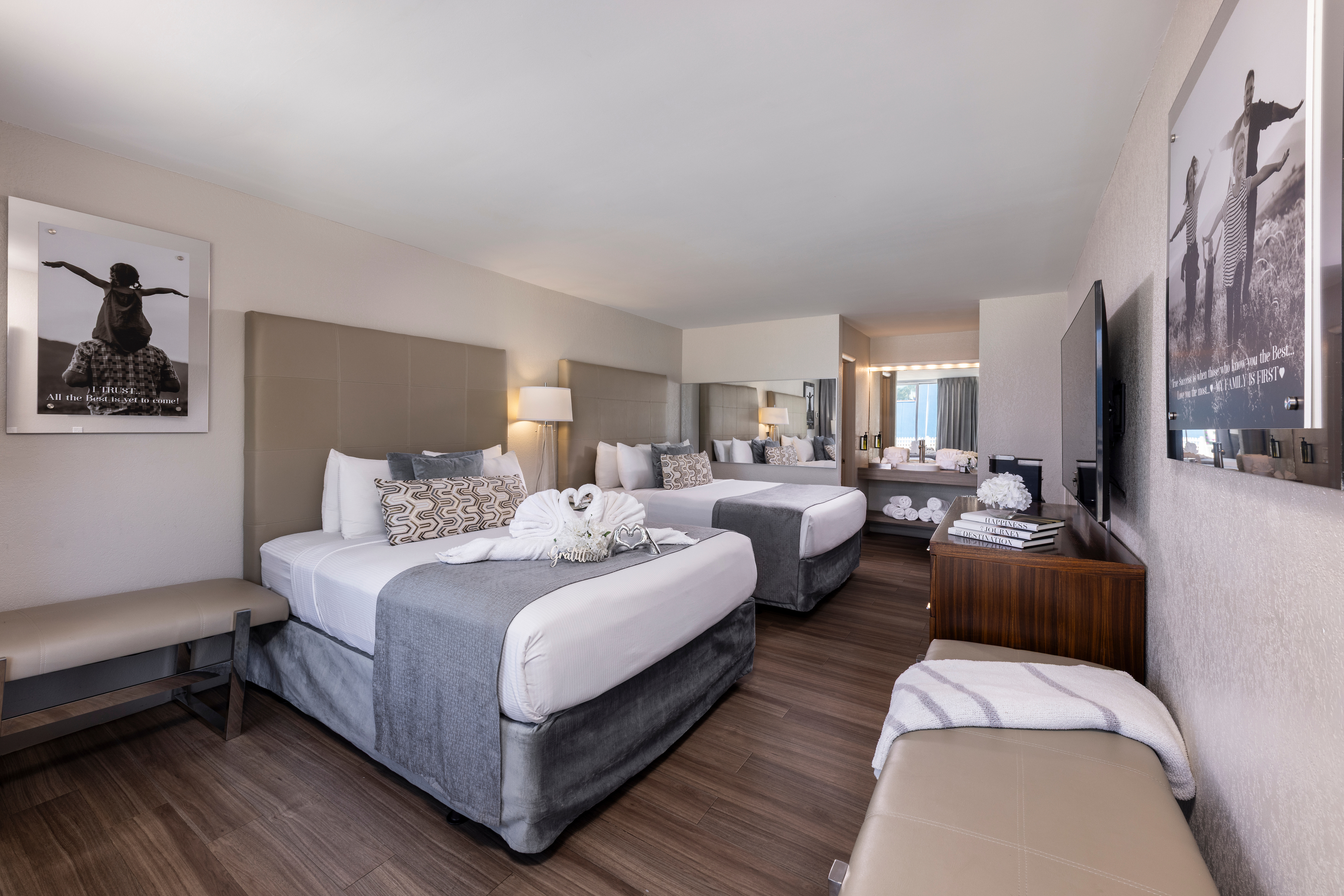 Guest room at the Magic Moment Resort & Kids Club, Dazzler Select by Wyndham in Kissimmee, Florida