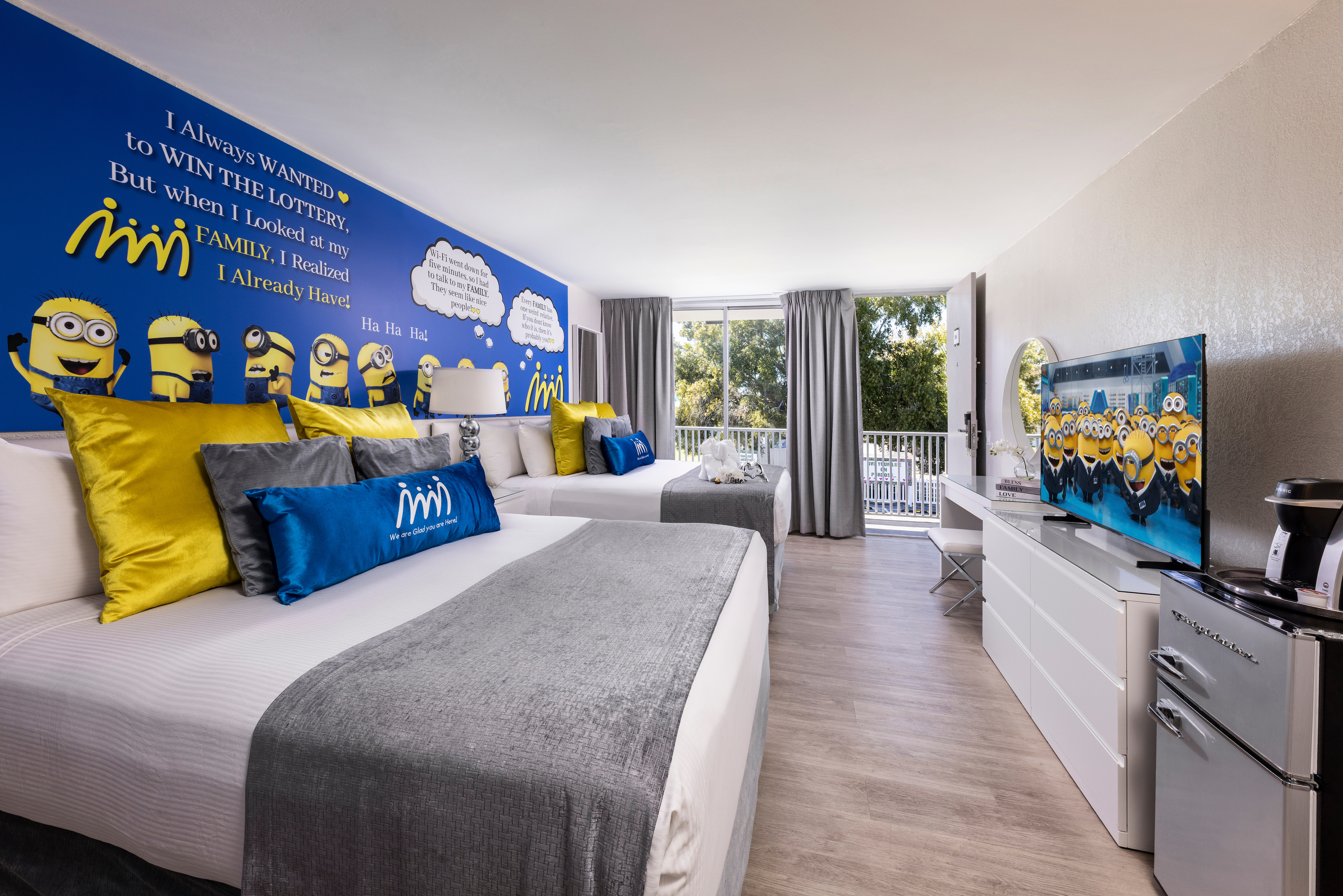 Guest room at the Magic Moment Resort & Kids Club, Dazzler Select by Wyndham in Kissimmee, Florida