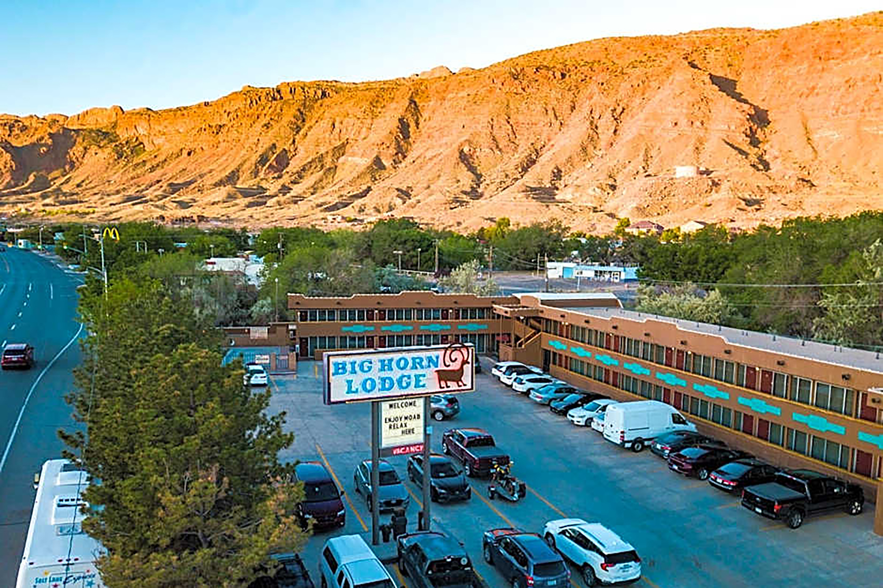 Exterior of Big Horn Lodge, a Dazzler Select by Wyndham hotel in Moab, Utah