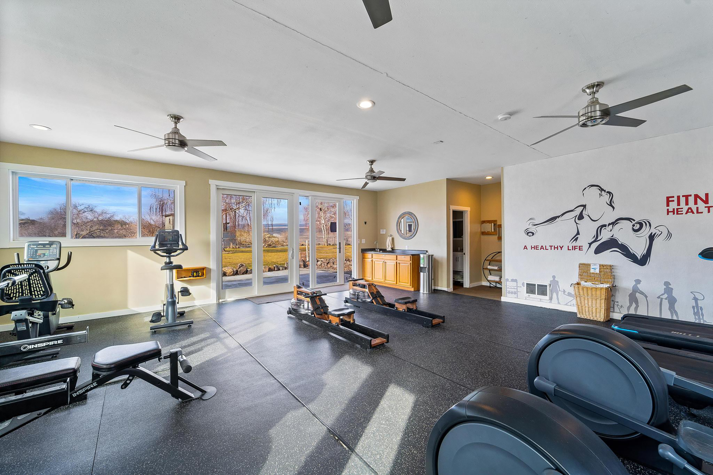 Fitness room at Soap Lake Resort, a Dazzler Select by Wyndham in Soap Lake, Washington